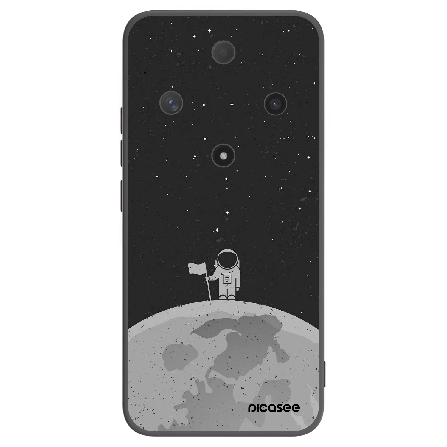 Picasee fekete szilikon tok az alábbi mobiltelefonokra Honor Magic6 Lite 5G - Astronaut