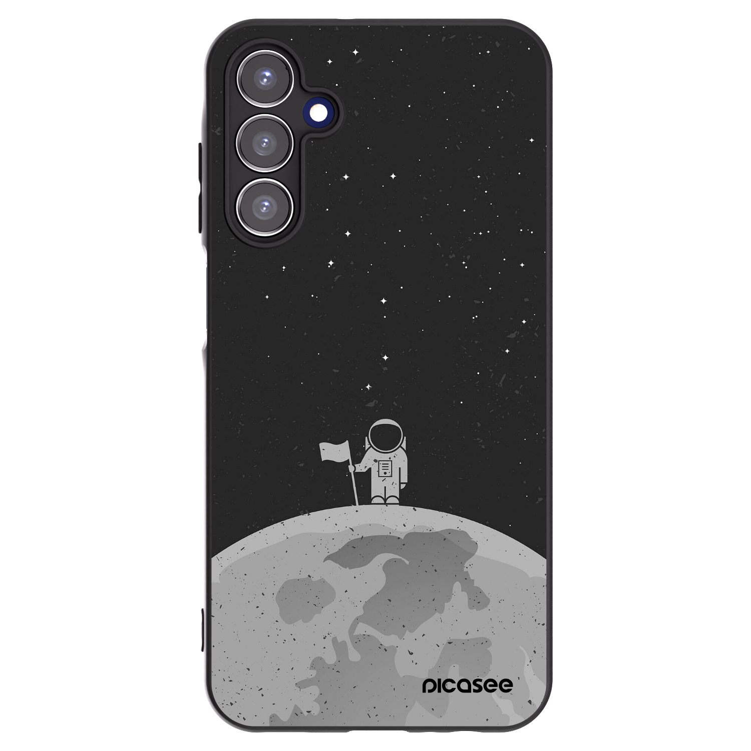 Picasee fekete szilikon tok az alábbi mobiltelefonokra Samsung Galaxy A15 A155F 4G - Astronaut