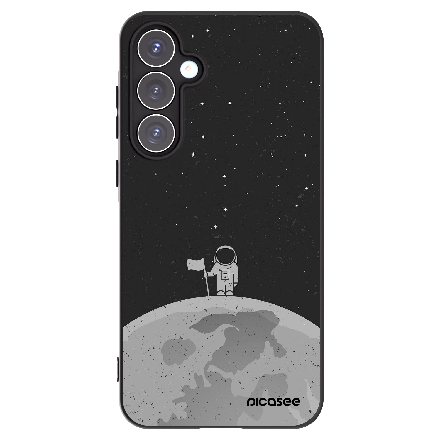 Picasee fekete szilikon tok az alábbi mobiltelefonokra Samsung Galaxy A55 5G A556B - Astronaut