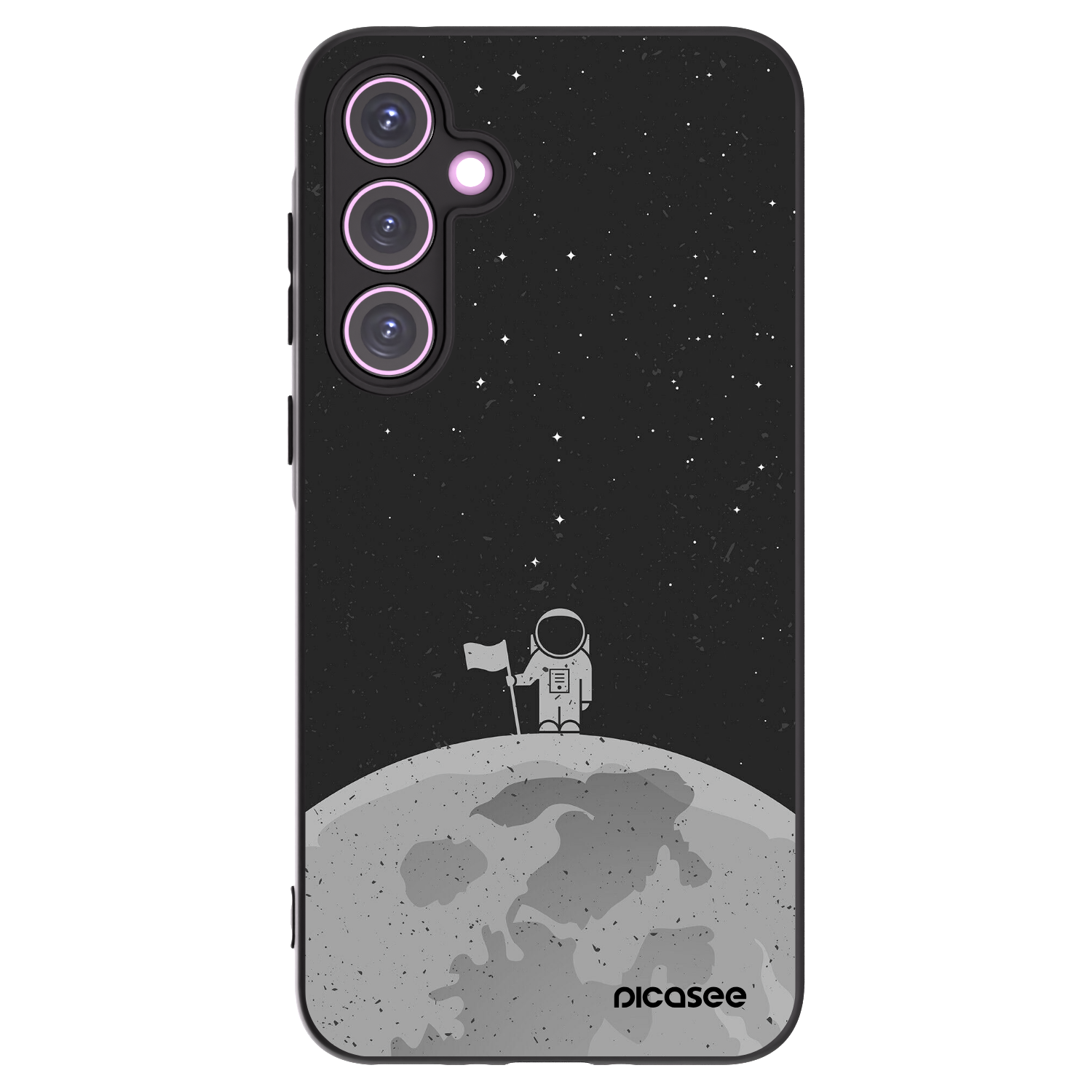 Picasee fekete szilikon tok az alábbi mobiltelefonokra Samsung Galaxy A35 5G A356B - Astronaut