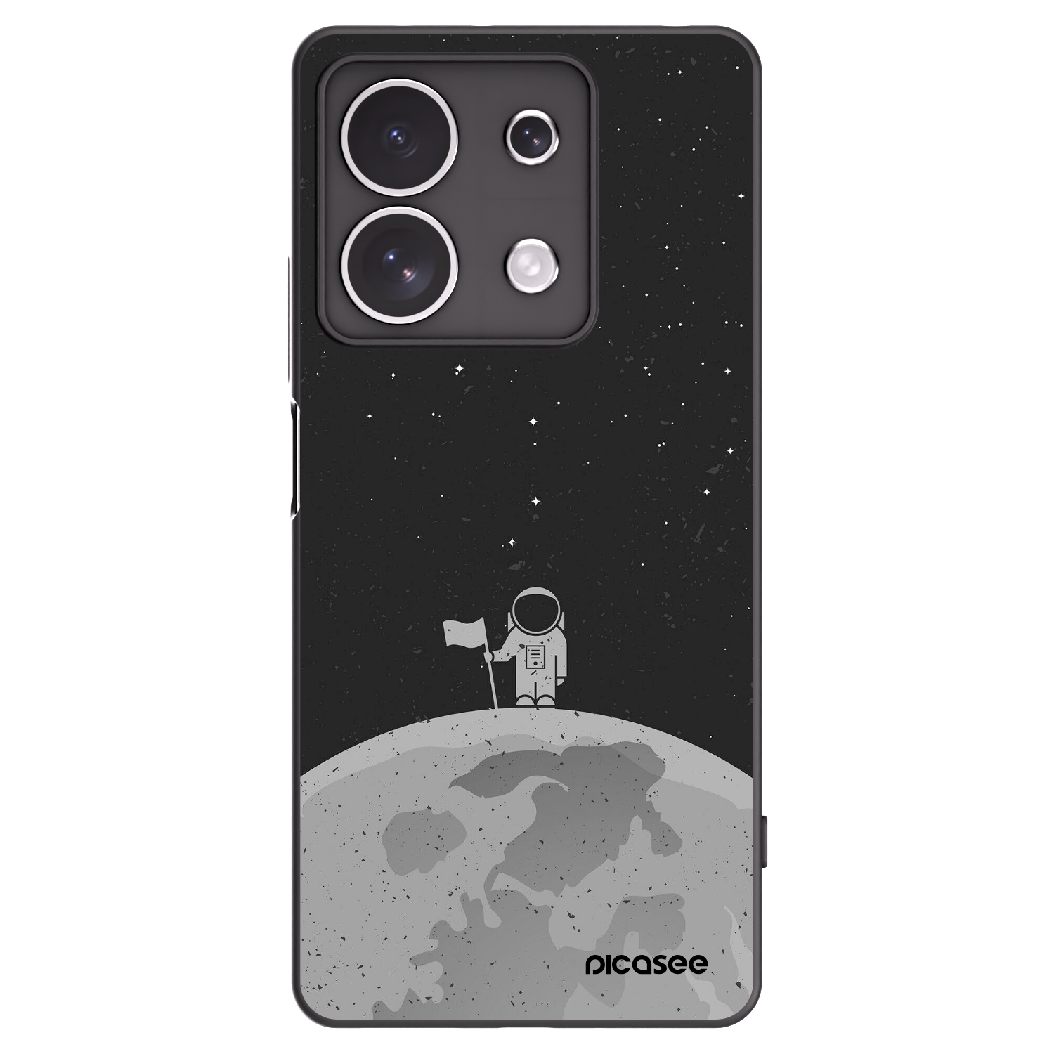 Picasee fekete szilikon tok az alábbi mobiltelefonokra Xiaomi Redmi Note 13 4G - Astronaut