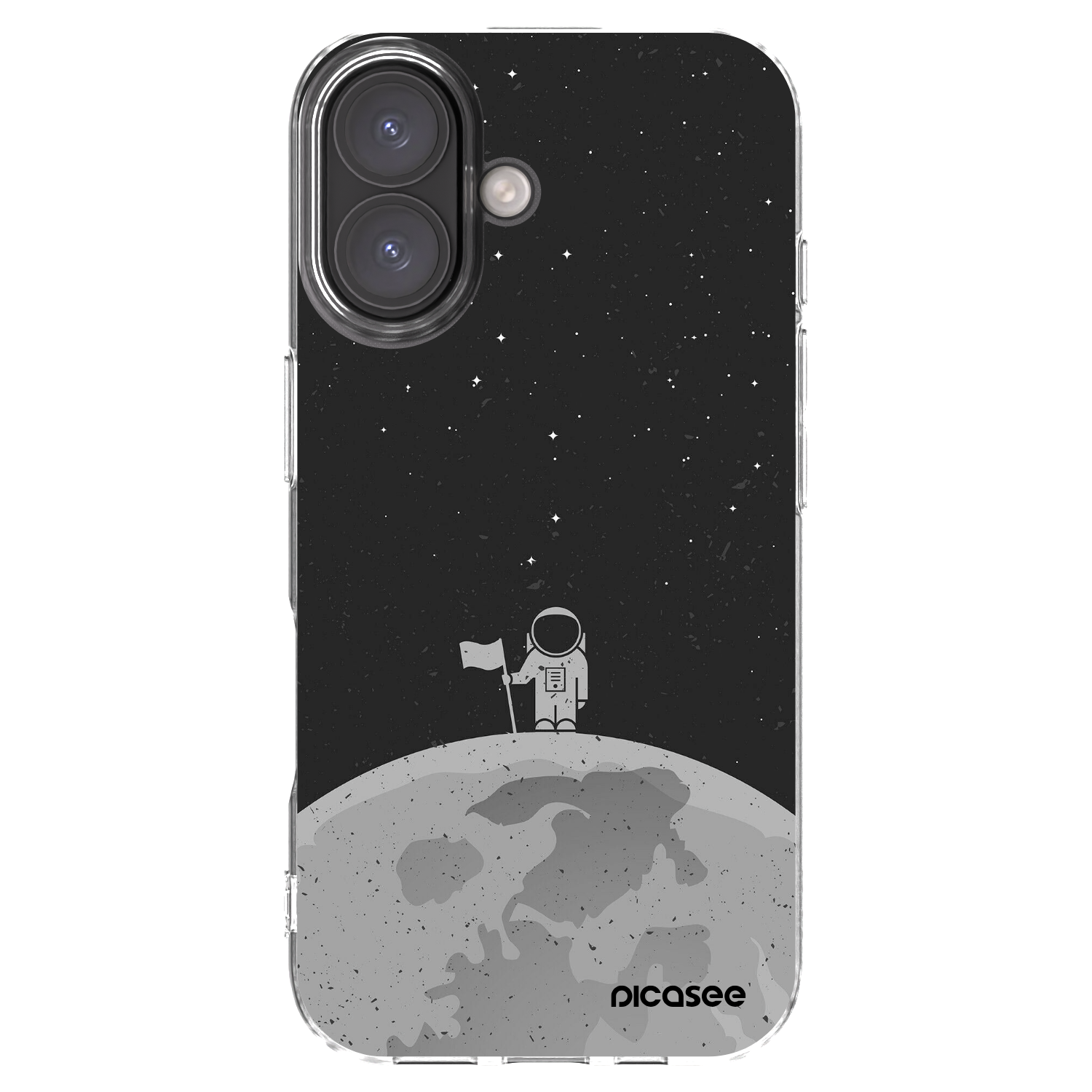 Picasee átlátszó szilikon tok az alábbi mobiltelefonokra Apple iPhone 16 - Astronaut