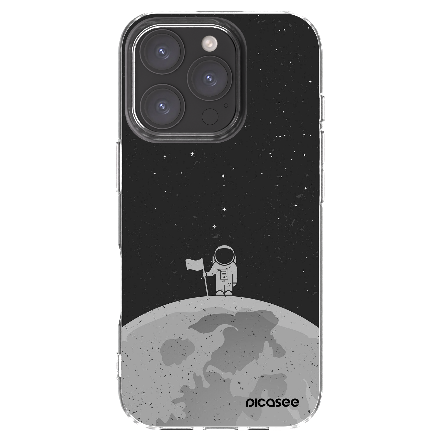 Picasee átlátszó szilikon tok az alábbi mobiltelefonokra Apple iPhone 16 Pro - Astronaut