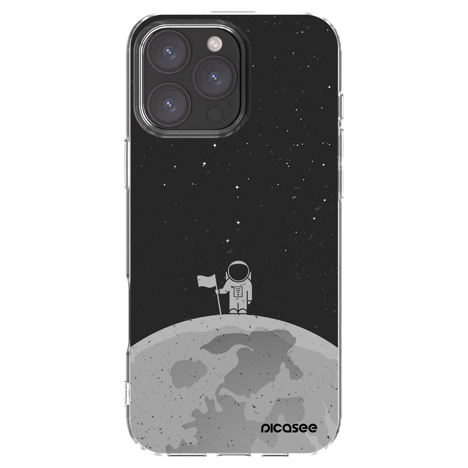 Picasee átlátszó szilikon tok az alábbi mobiltelefonokra Apple iPhone 16 Pro Max - Astronaut