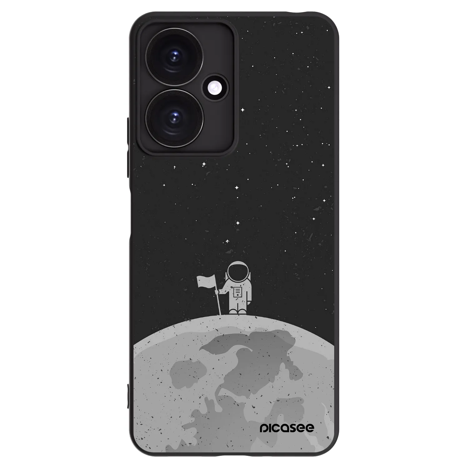 Picasee fekete szilikon tok az alábbi mobiltelefonokra Xiaomi Redmi 13C 5G - Astronaut
