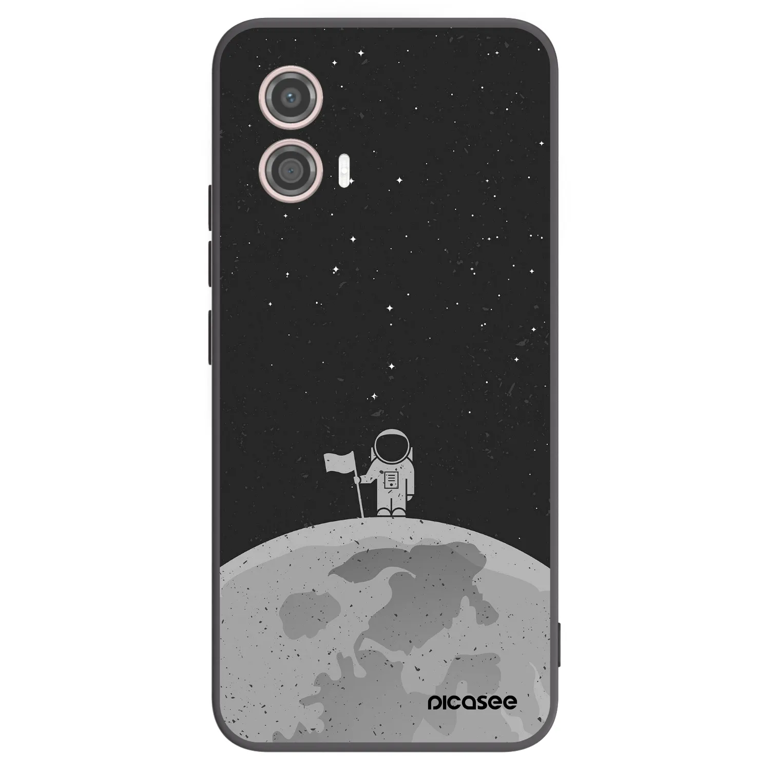 Picasee fekete szilikon tok az alábbi mobiltelefonokra Motorola Moto G53 5G - Astronaut