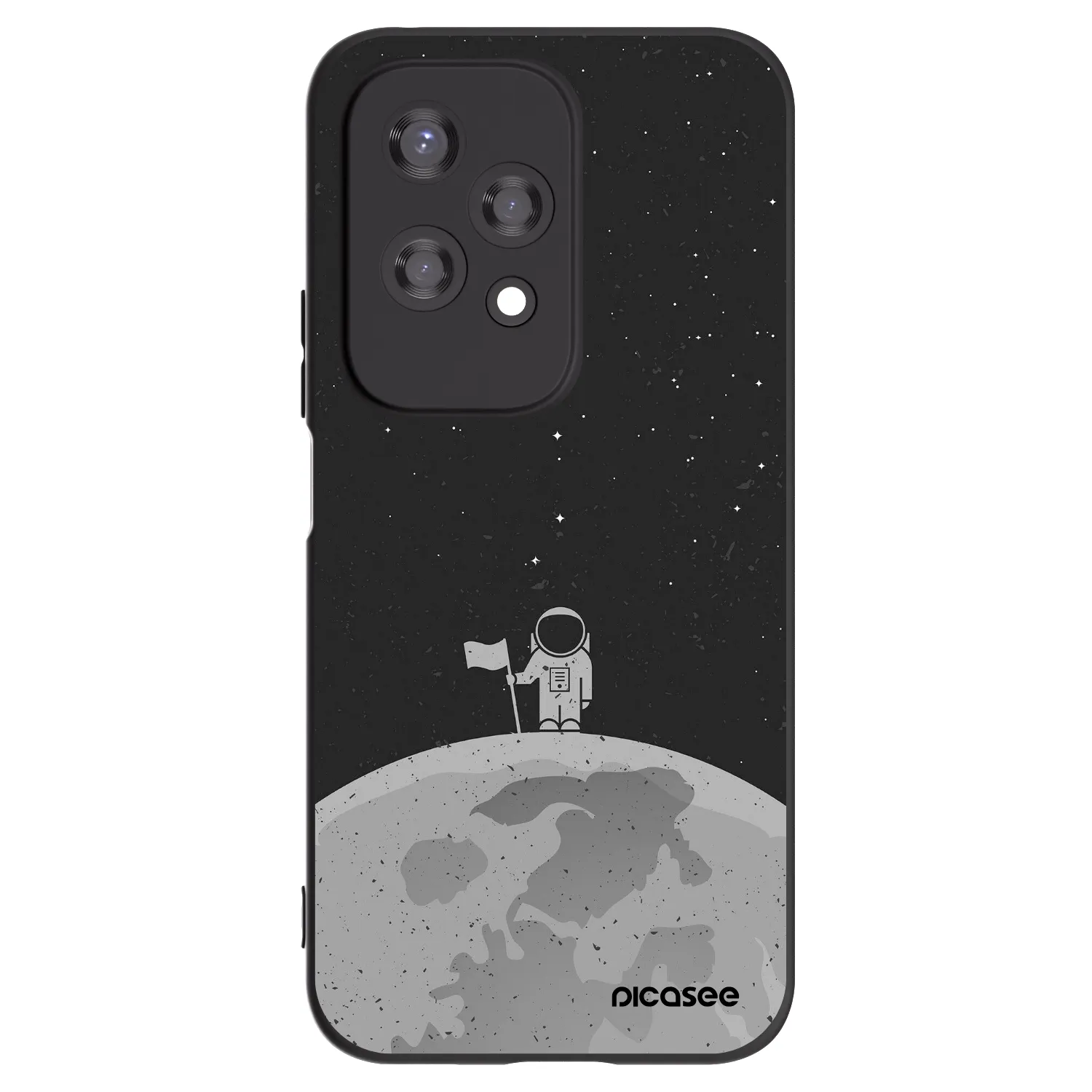 Picasee fekete szilikon tok az alábbi mobiltelefonokra Honor 200 Lite - Astronaut