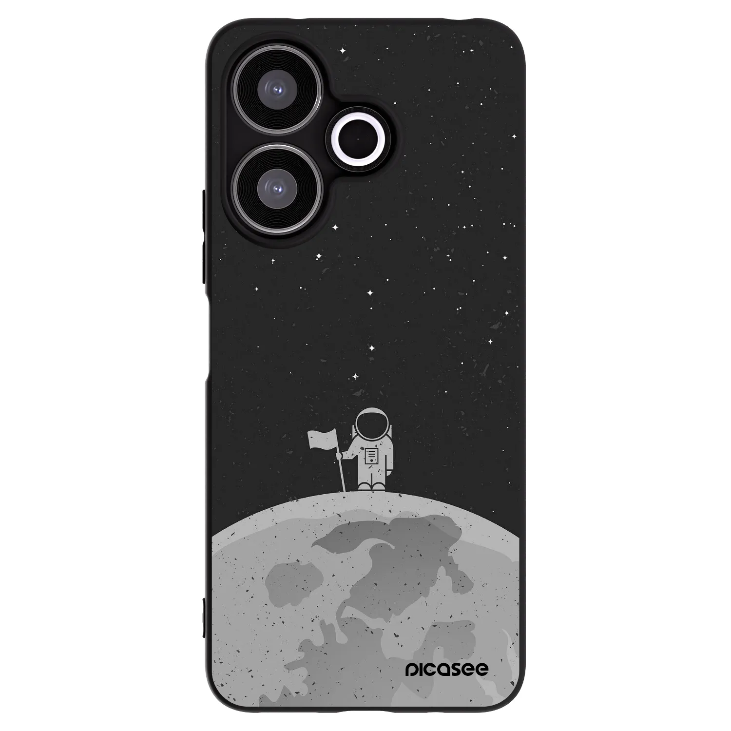 Picasee fekete szilikon tok az alábbi mobiltelefonokra Xiaomi Redmi 13 4G - Astronaut