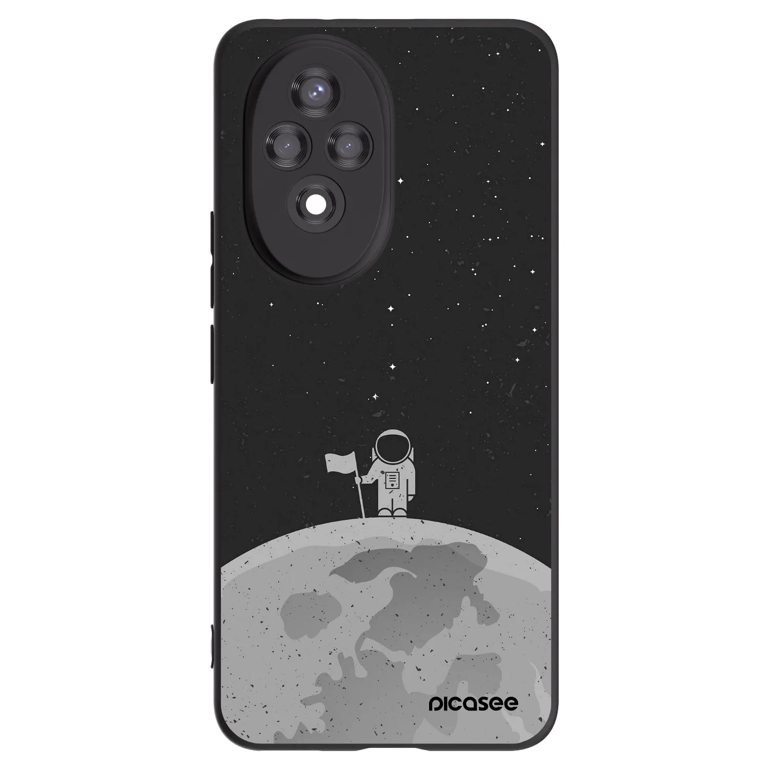 Picasee fekete szilikon tok az alábbi mobiltelefonokra Honor 200 Pro 5G - Astronaut