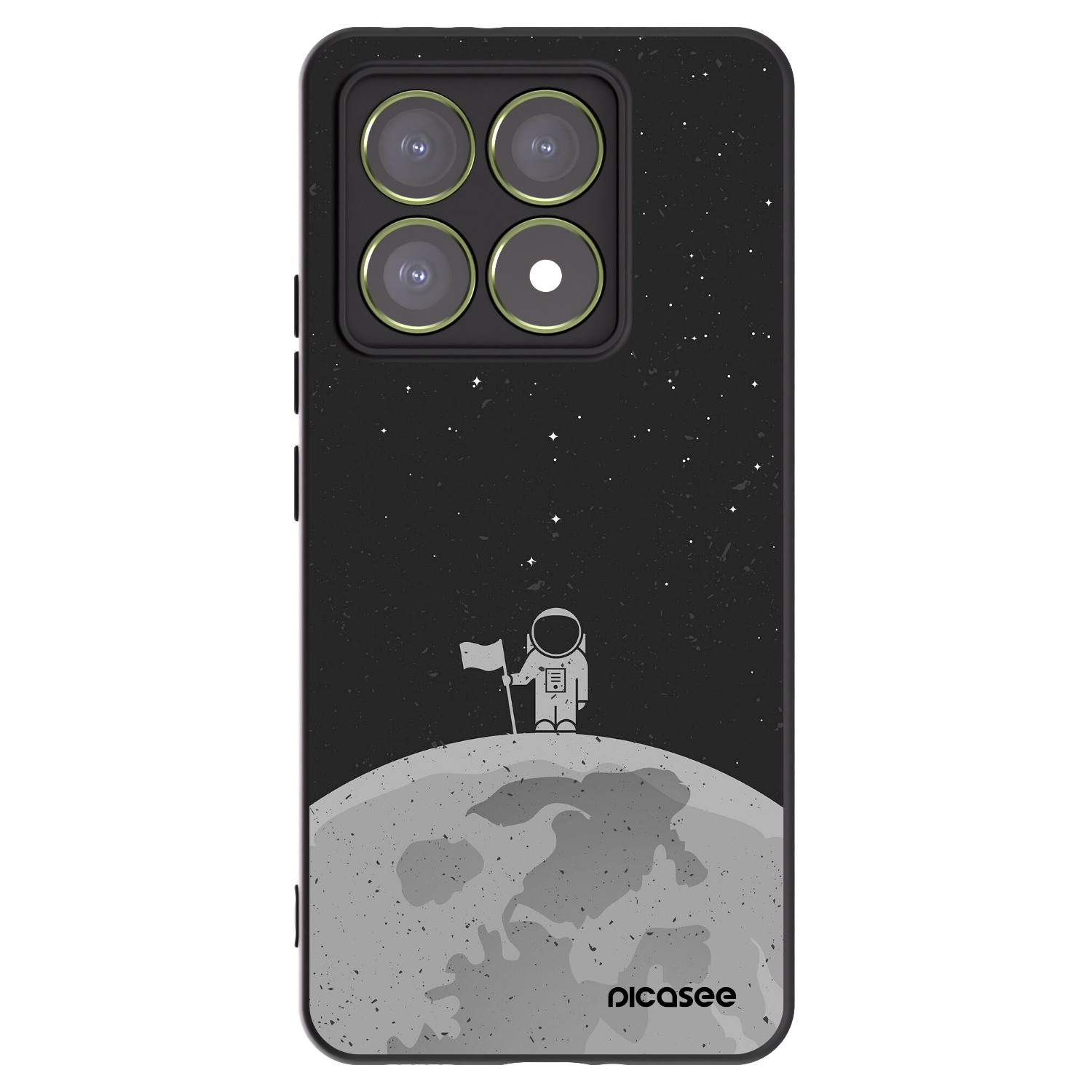 Picasee fekete szilikon tok az alábbi mobiltelefonokra Xiaomi 14T - Astronaut