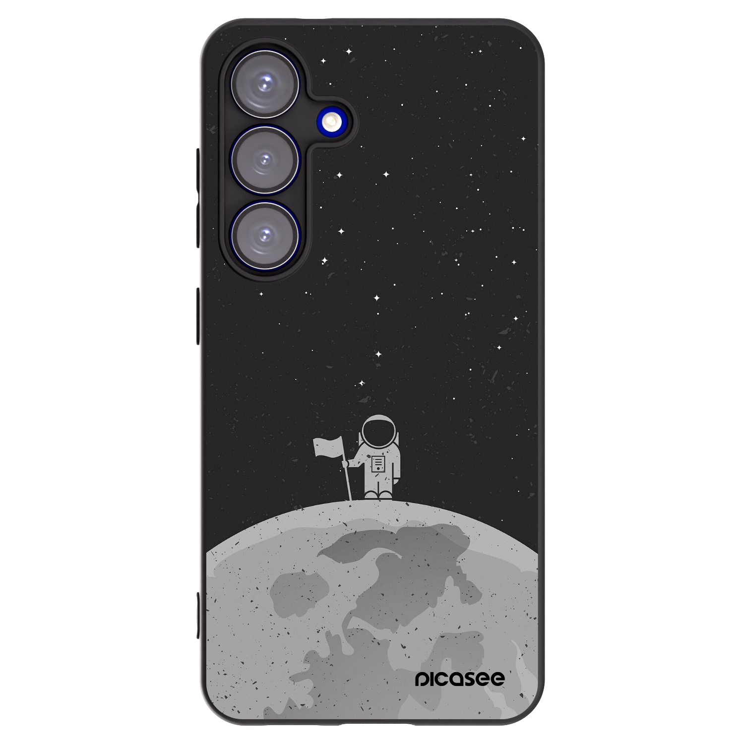 Picasee fekete szilikon tok az alábbi mobiltelefonokra Samsung Galaxy S25 5G - Astronaut