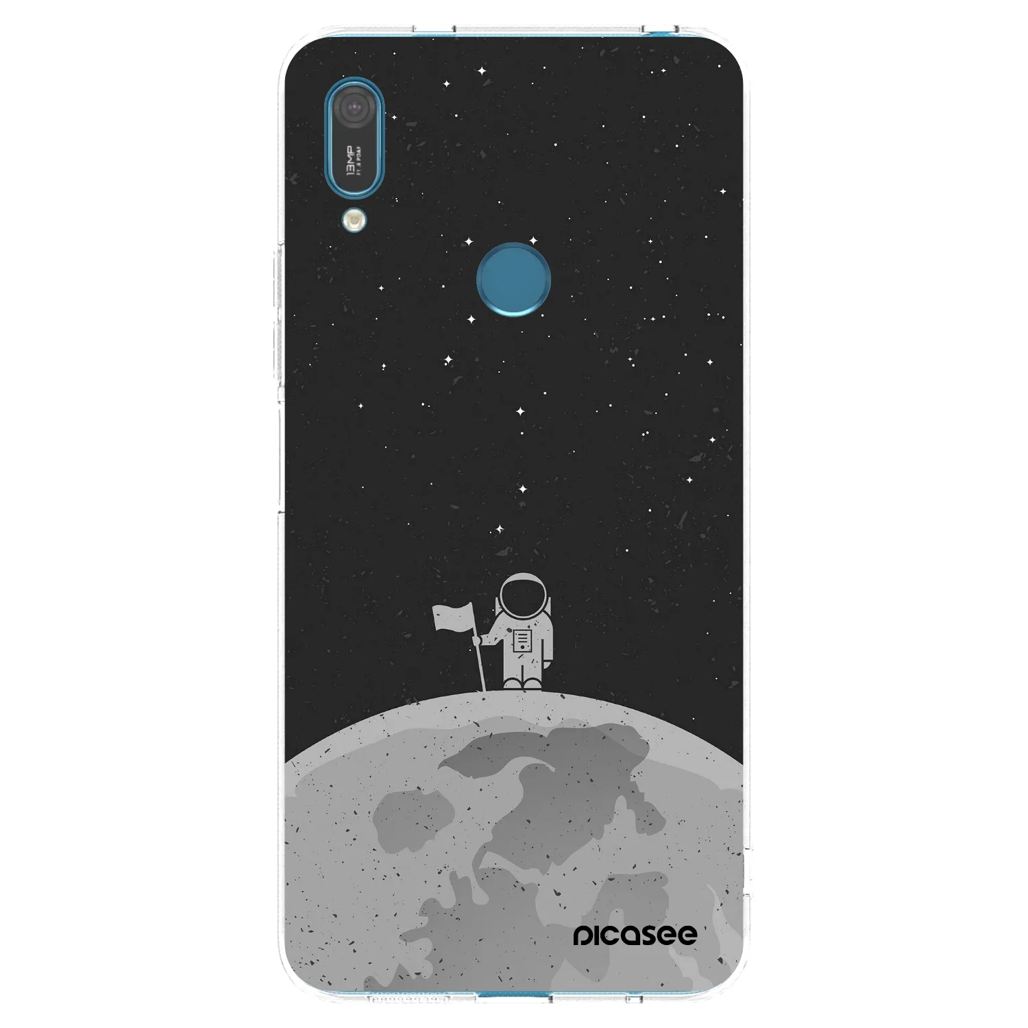 Picasee átlátszó szilikon tok az alábbi mobiltelefonokra Huawei Y7 2019 - Astronaut