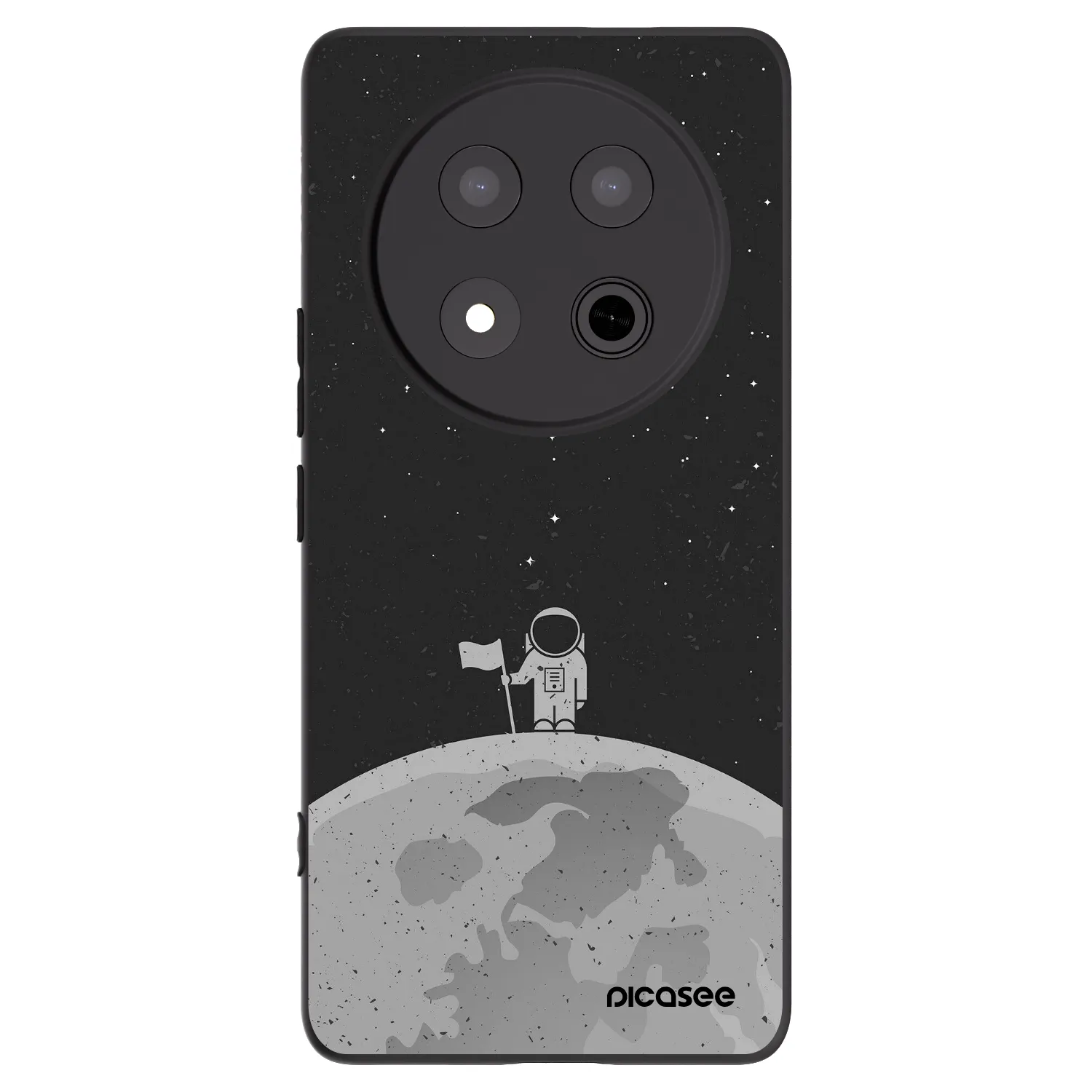 Picasee fekete szilikon tok az alábbi mobiltelefonokra Honor Magic7 Lite 5G - Astronaut