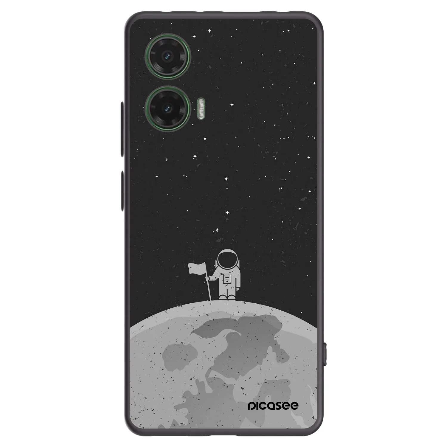 Picasee fekete szilikon tok az alábbi mobiltelefonokra Motorola Moto G35 5G - Astronaut