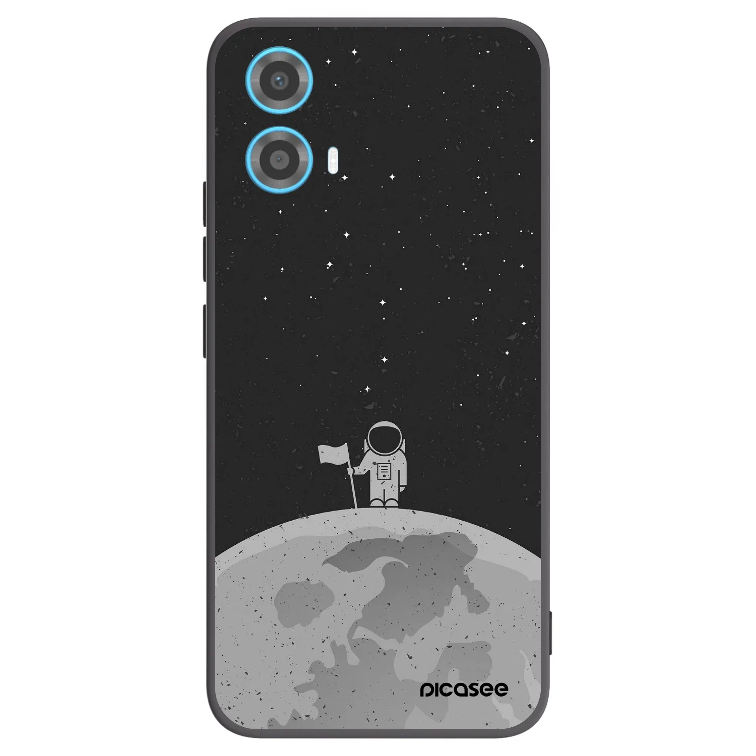 Picasee fekete szilikon tok az alábbi mobiltelefonokra Motorola Moto G34 5G - Astronaut
