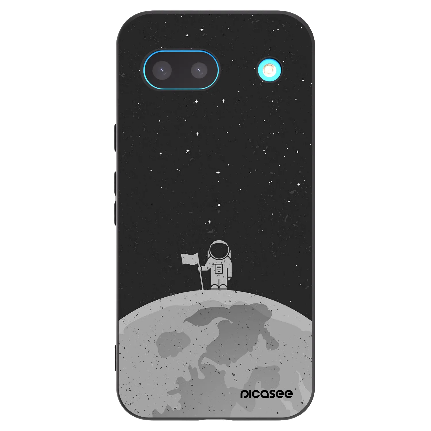 Picasee fekete szilikon tok az alábbi mobiltelefonokra Google Pixel 8a - Astronaut