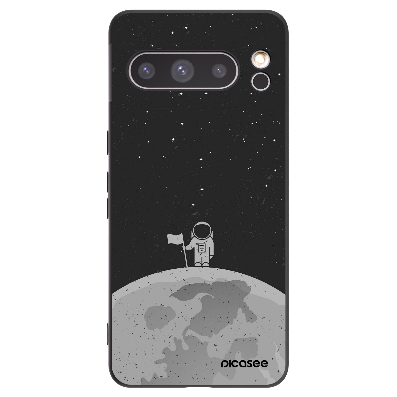 Picasee fekete szilikon tok az alábbi mobiltelefonokra Google Pixel 8 Pro - Astronaut
