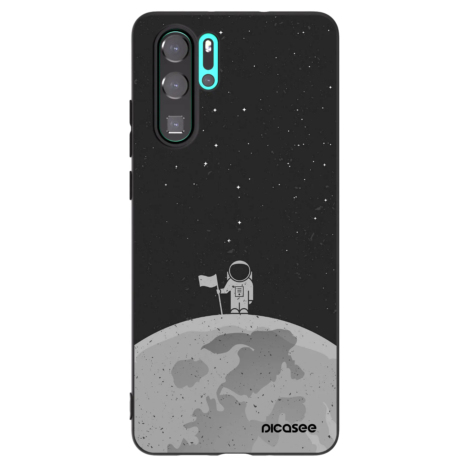 Picasee fekete szilikon tok az alábbi mobiltelefonokra Huawei P30 Pro - Astronaut