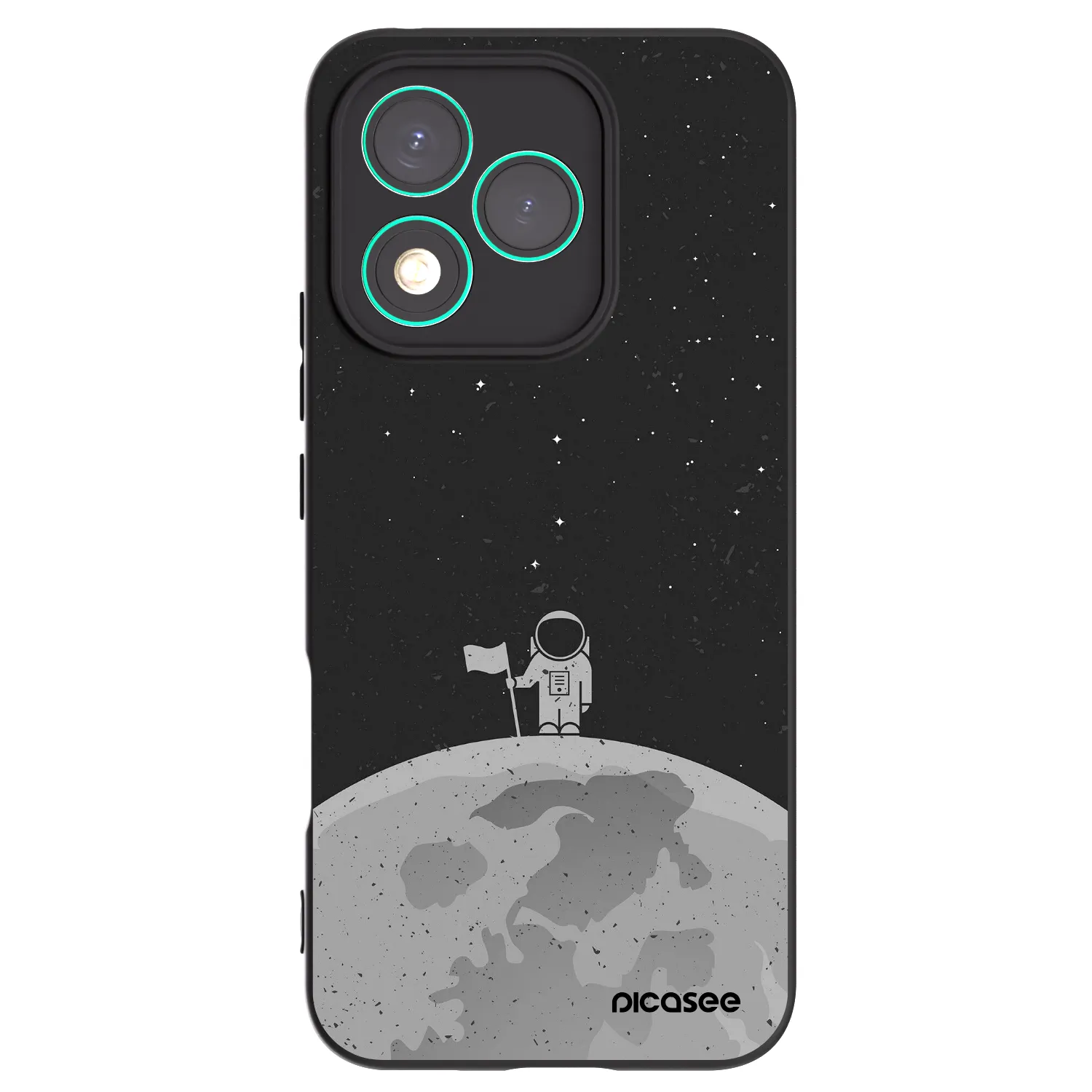 Picasee fekete szilikon tok az alábbi mobiltelefonokra Honor 400 Lite 5G - Astronaut