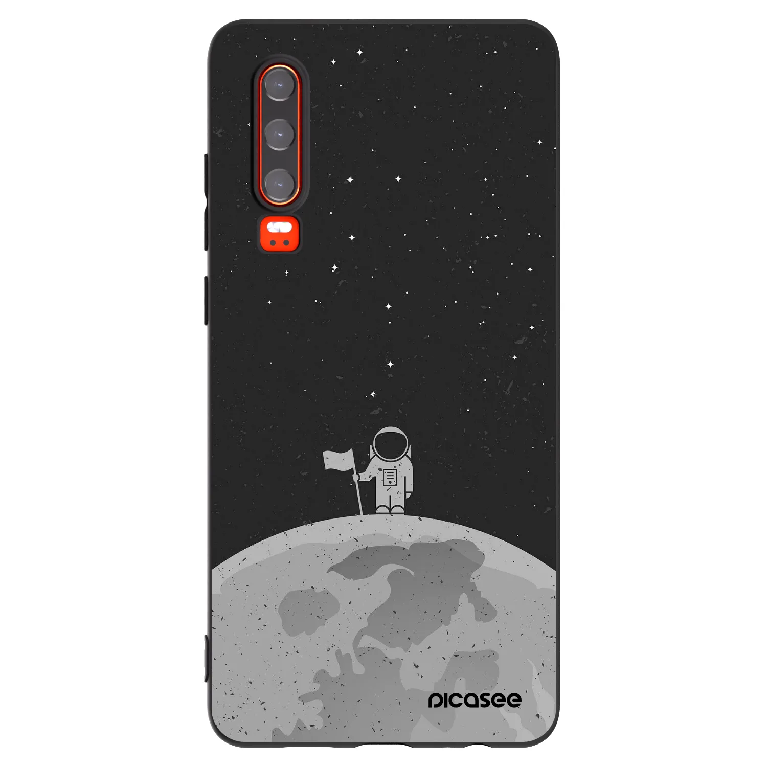 Picasee fekete szilikon tok az alábbi mobiltelefonokra Huawei P30 - Astronaut