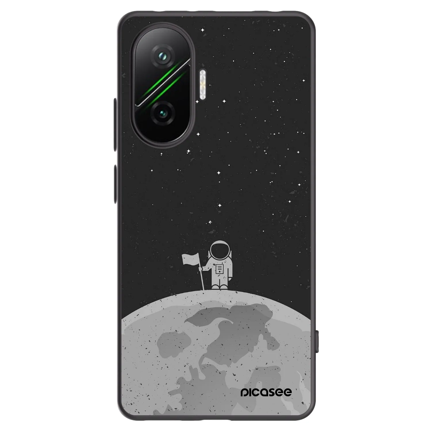 Picasee fekete szilikon tok az alábbi mobiltelefonokra Xiaomi Poco F7 Pro 5G - Astronaut