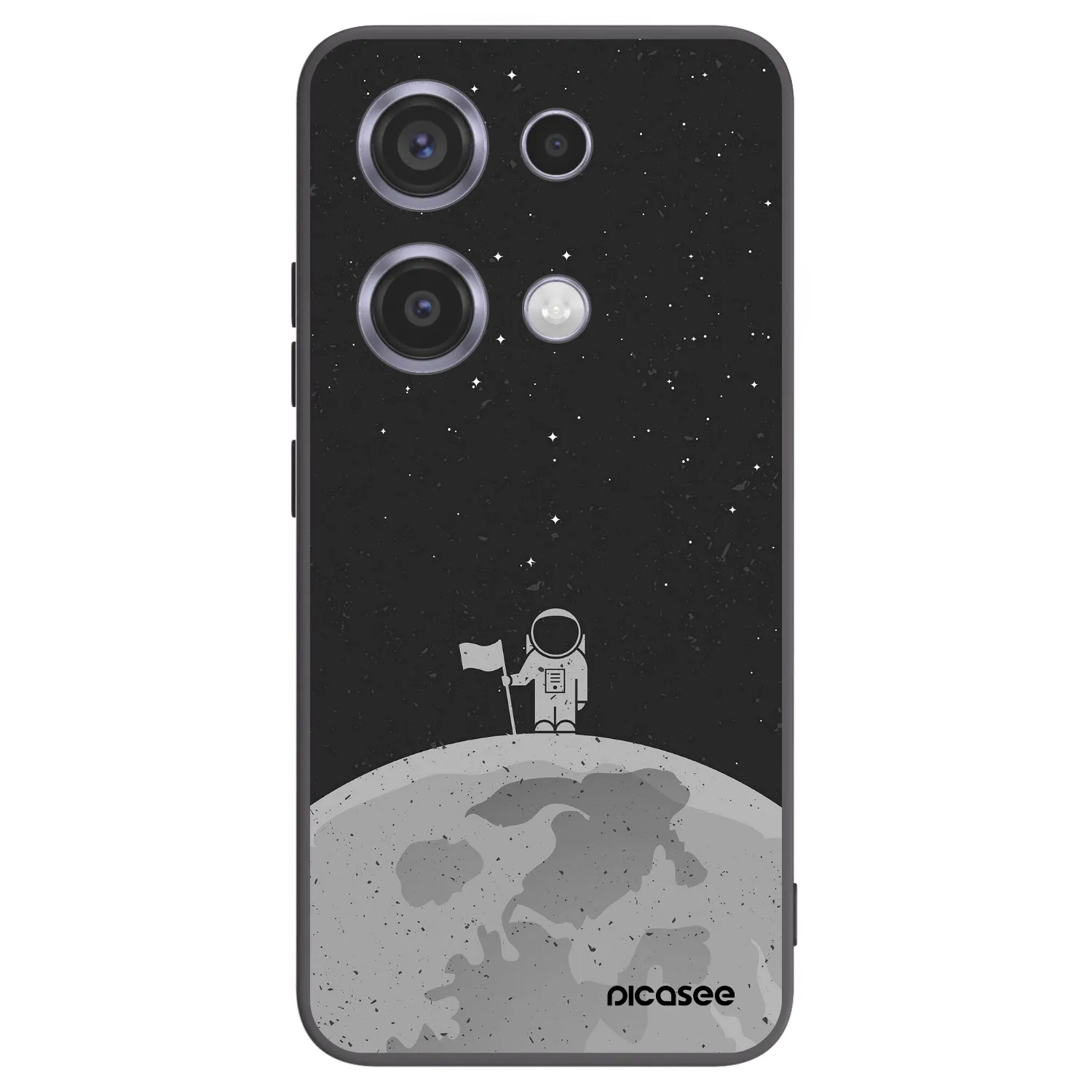 Picasee fekete szilikon tok az alábbi mobiltelefonokra Xiaomi Redmi Note 14S - Astronaut