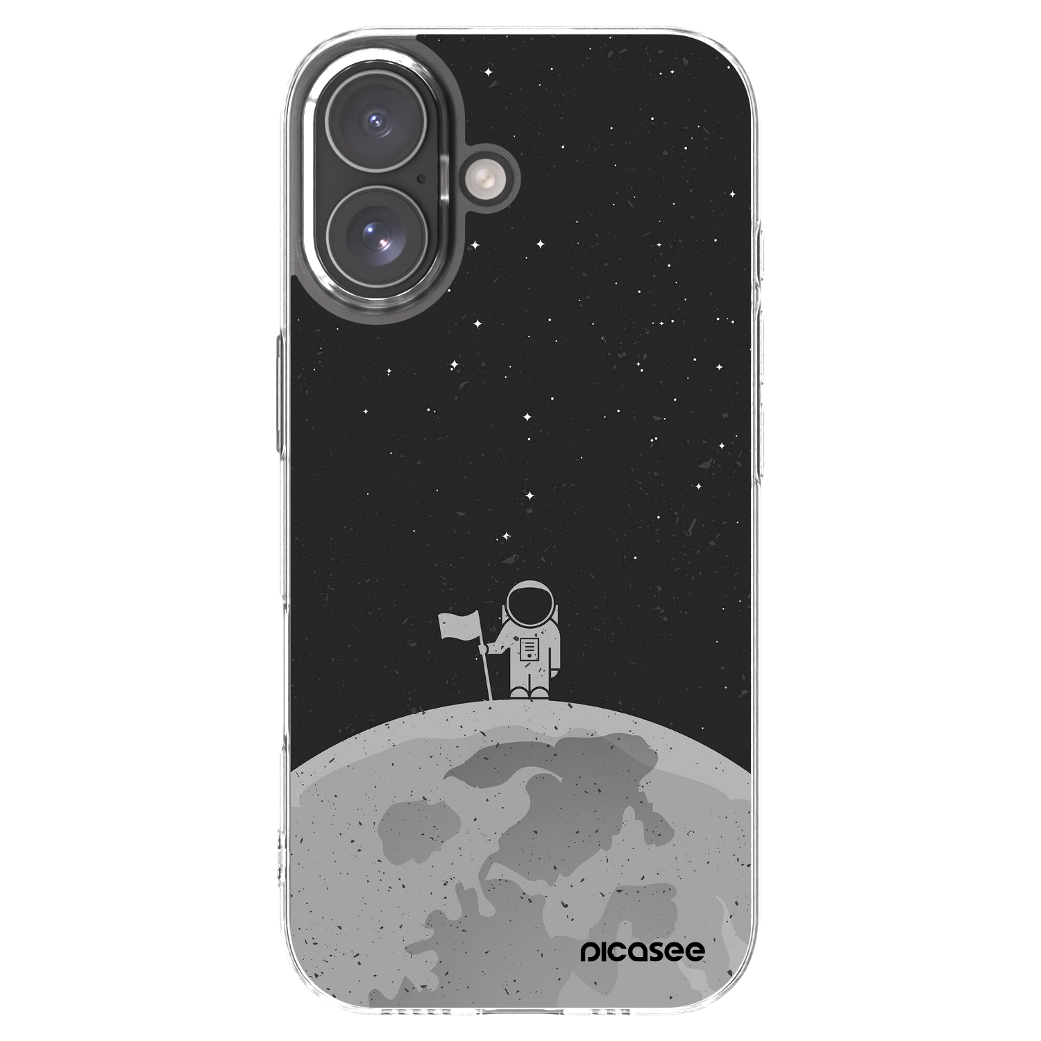 Picasee átlátszó szilikon tok az alábbi mobiltelefonokra Apple iPhone 17 - Astronaut