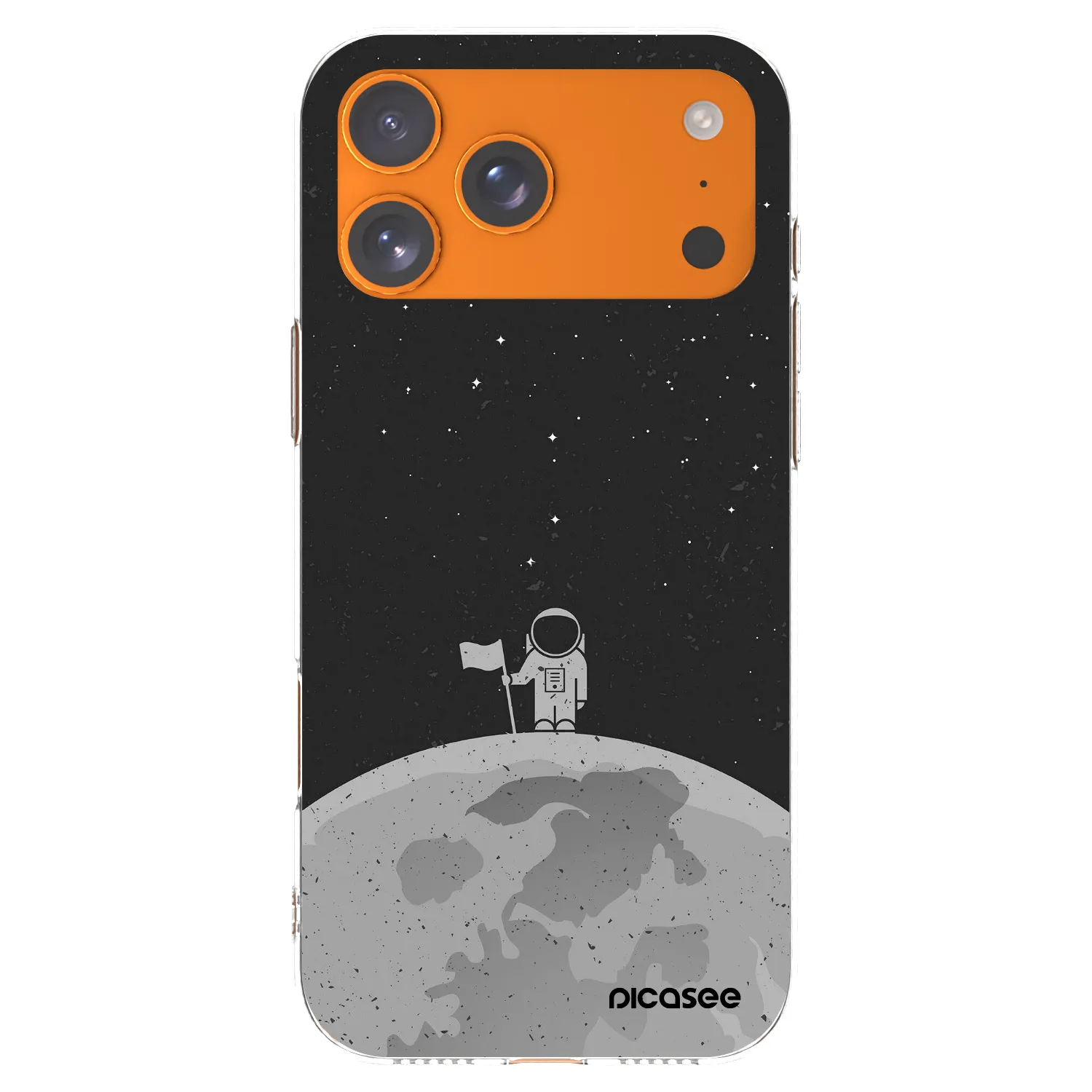 Picasee átlátszó szilikon tok az alábbi mobiltelefonokra Apple iPhone 17 Pro Max - Astronaut