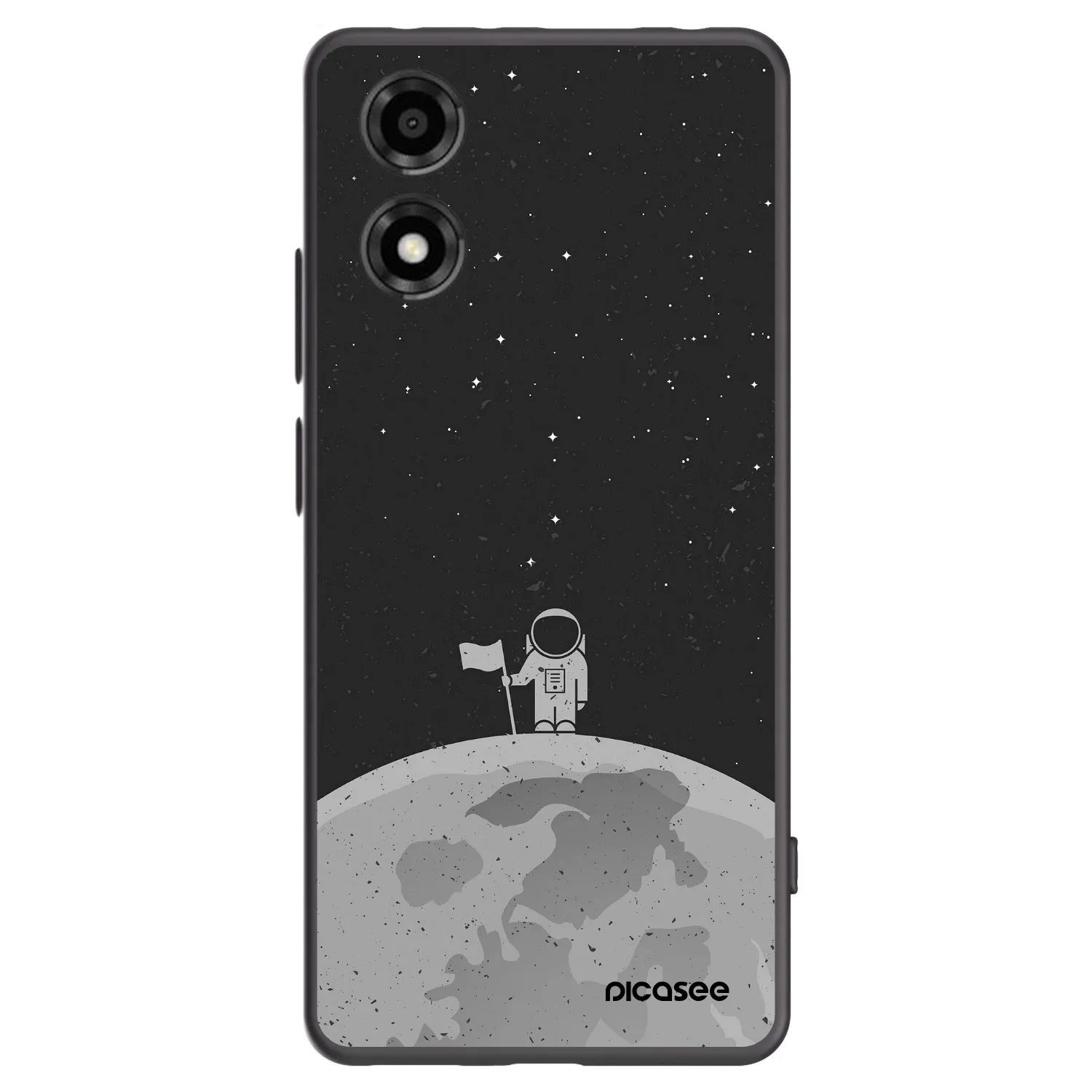 Picasee fekete szilikon tok az alábbi mobiltelefonokra Motorola Moto E14 - Astronaut