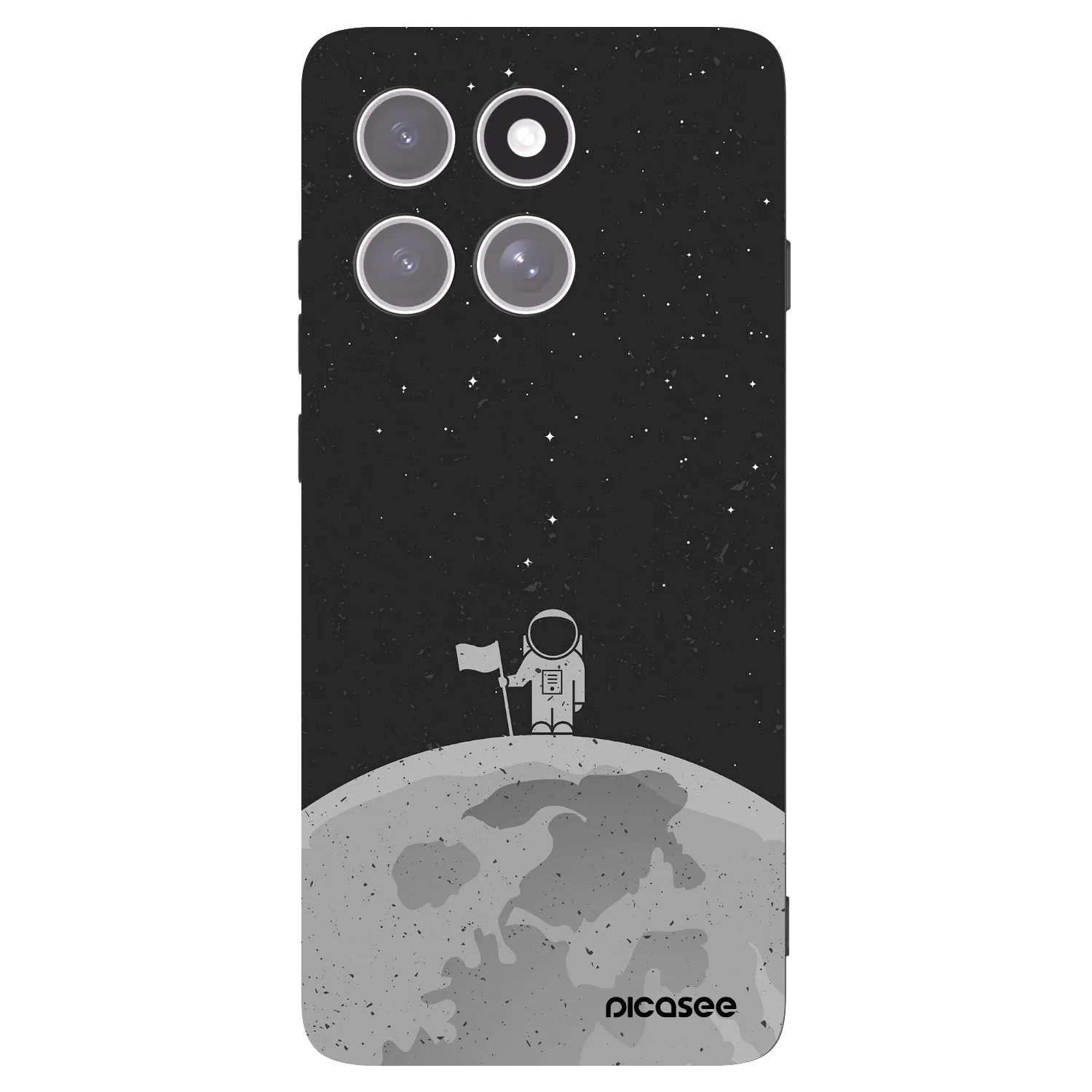 Picasee fekete szilikon tok az alábbi mobiltelefonokra Motorola Edge 60 Pro - Astronaut