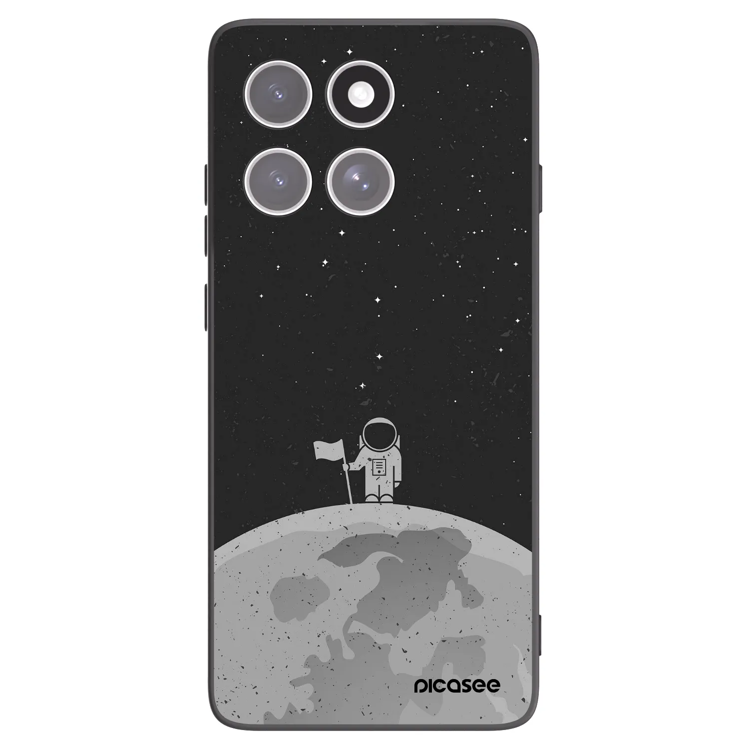 Picasee fekete szilikon tok az alábbi mobiltelefonokra Motorola Edge 60 Fusion - Astronaut