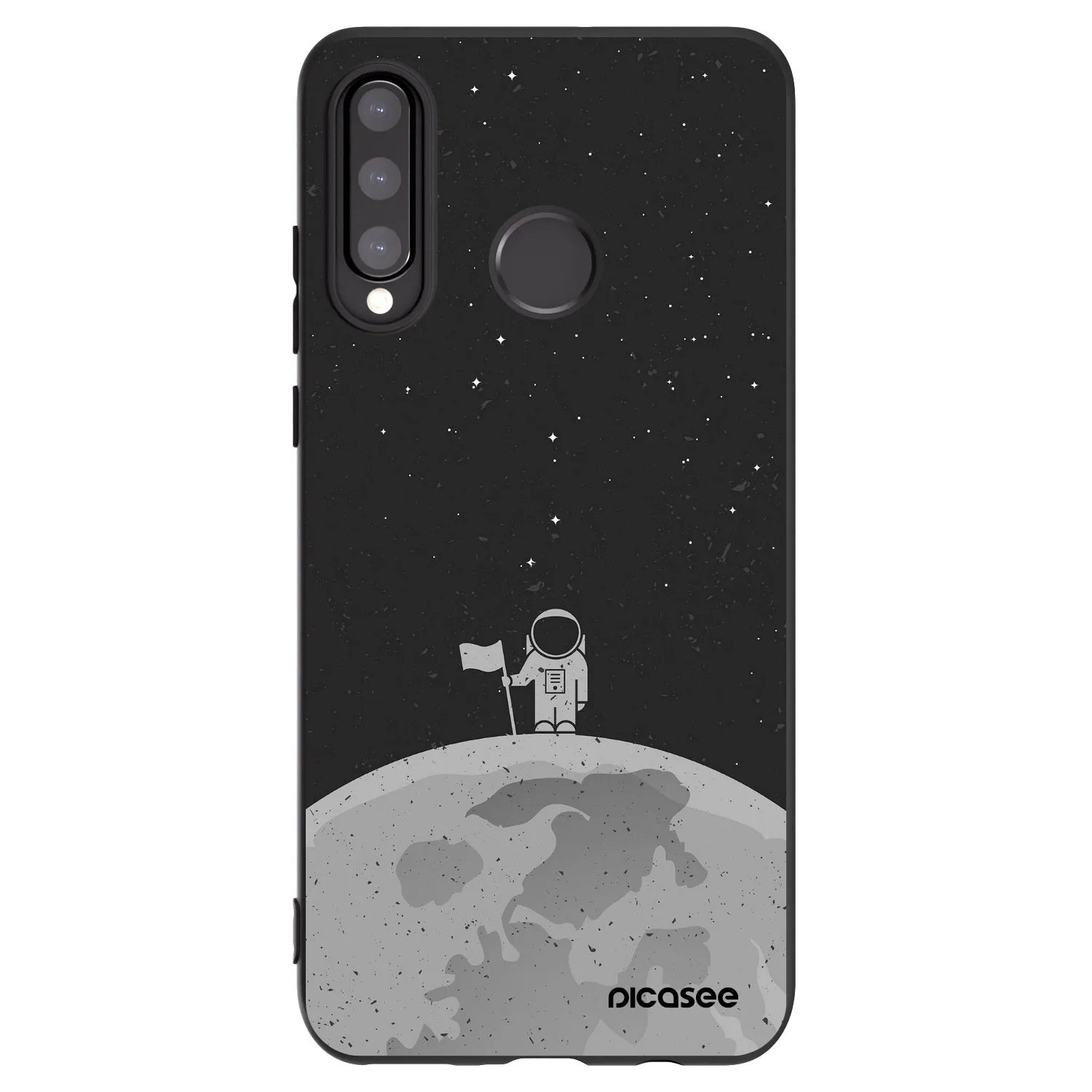 Picasee fekete szilikon tok az alábbi mobiltelefonokra Huawei P30 Lite - Astronaut