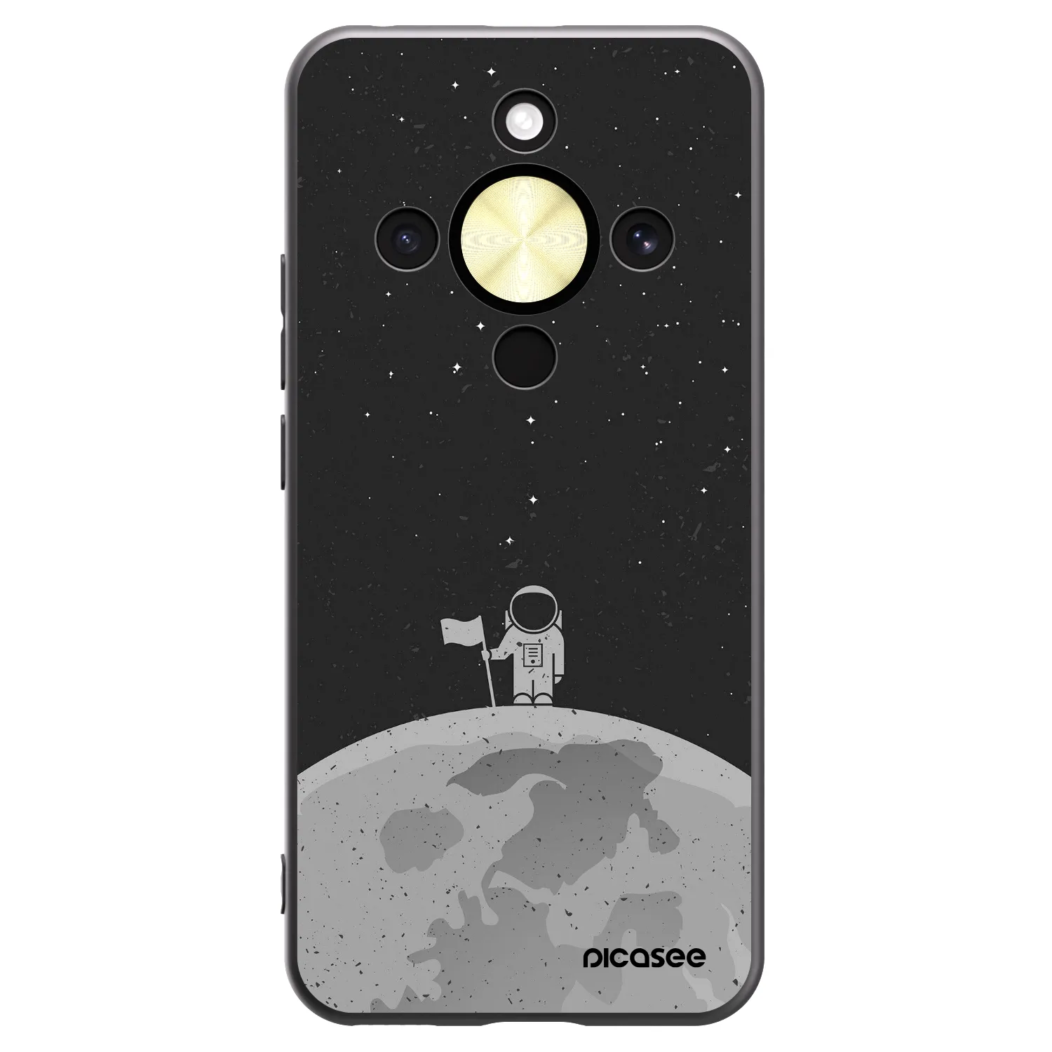 Picasee fekete szilikon tok az alábbi mobiltelefonokra Honor Magic8 Lite 5G - Astronaut