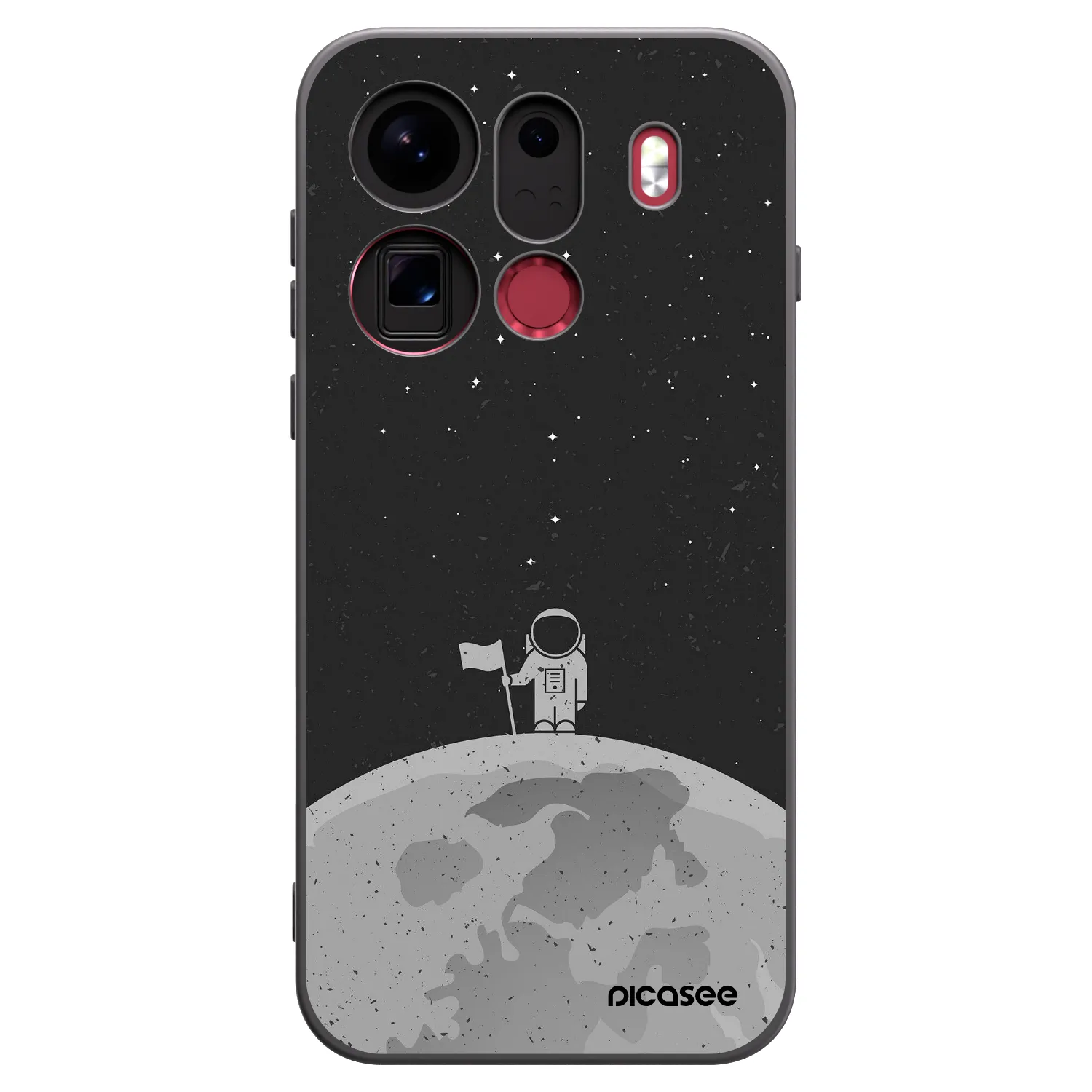 Picasee fekete szilikon tok az alábbi mobiltelefonokra OPPO Find X9 Pro - Astronaut