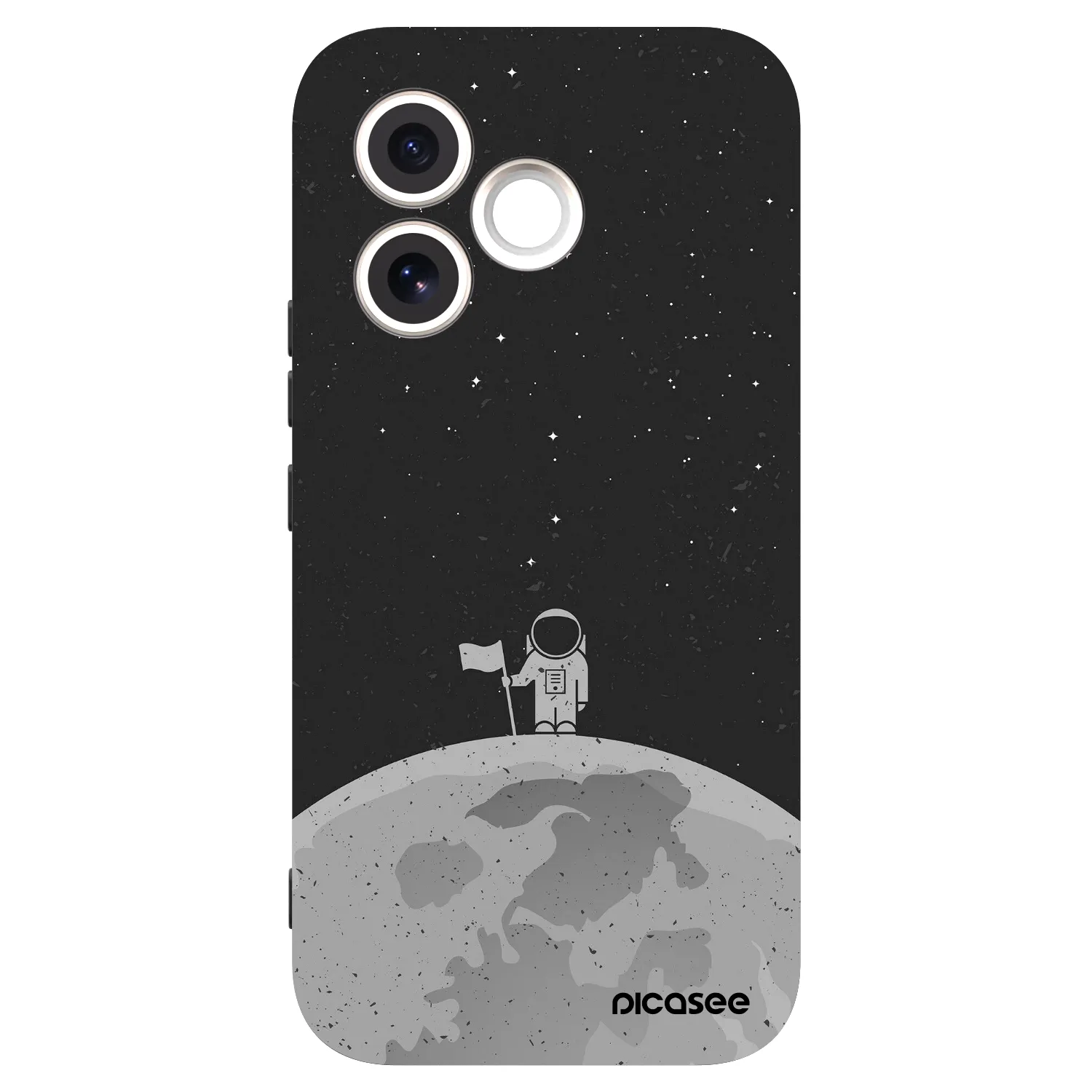 Picasee fekete szilikon tok az alábbi mobiltelefonokra Honor 600 Lite - Astronaut