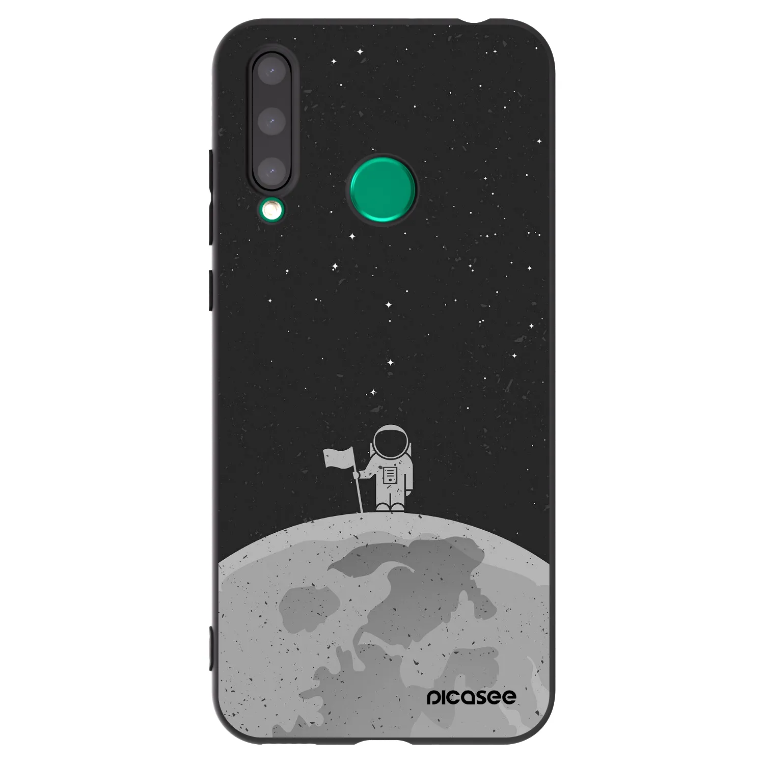 Picasee fekete szilikon tok az alábbi mobiltelefonokra Honor 20 Lite - Astronaut