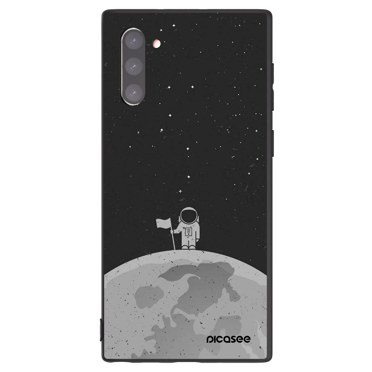 Picasee fekete szilikon tok az alábbi mobiltelefonokra Samsung Galaxy Note 10 N970F - Astronaut
