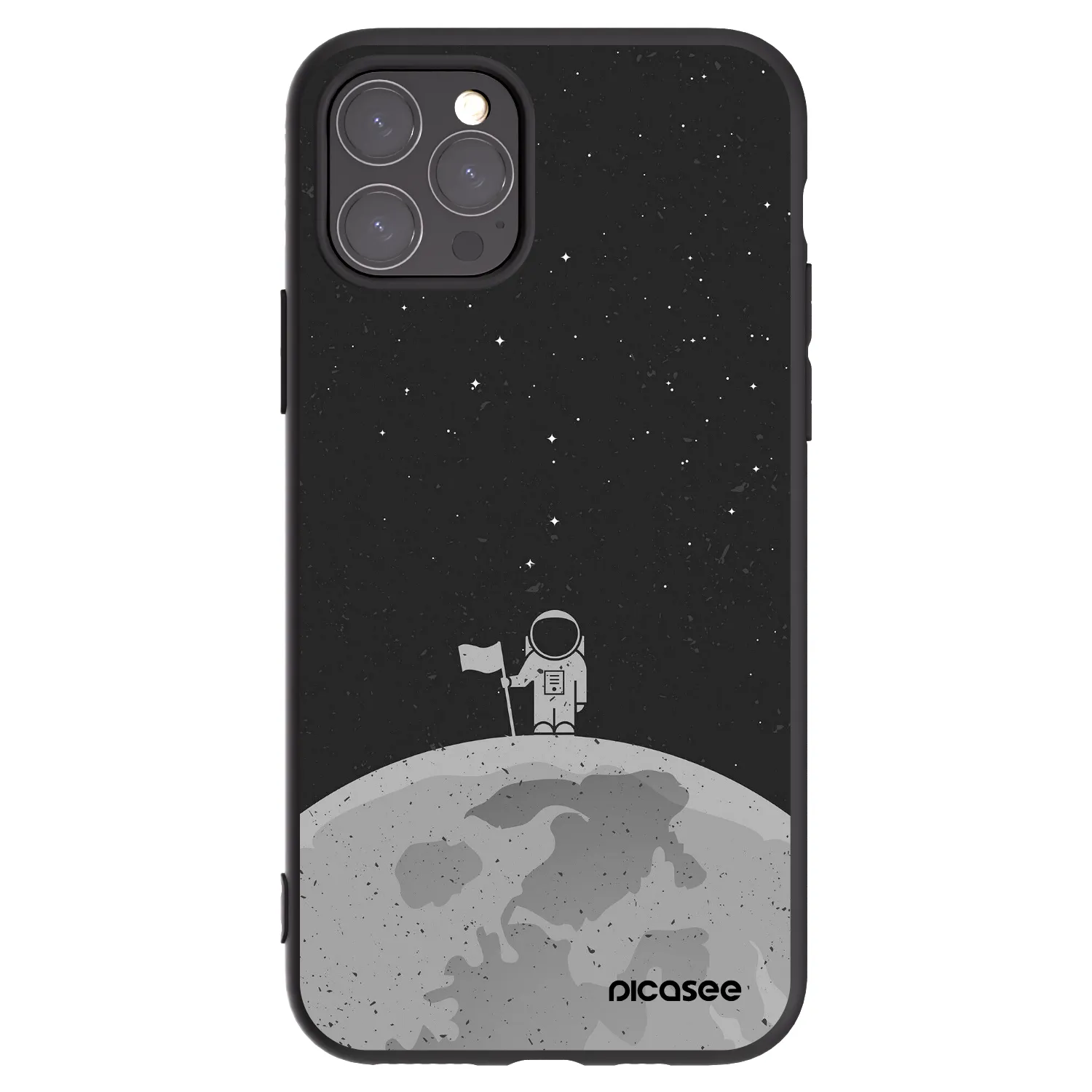 Picasee fekete szilikon tok az alábbi mobiltelefonokra Apple iPhone 11 Pro - Astronaut