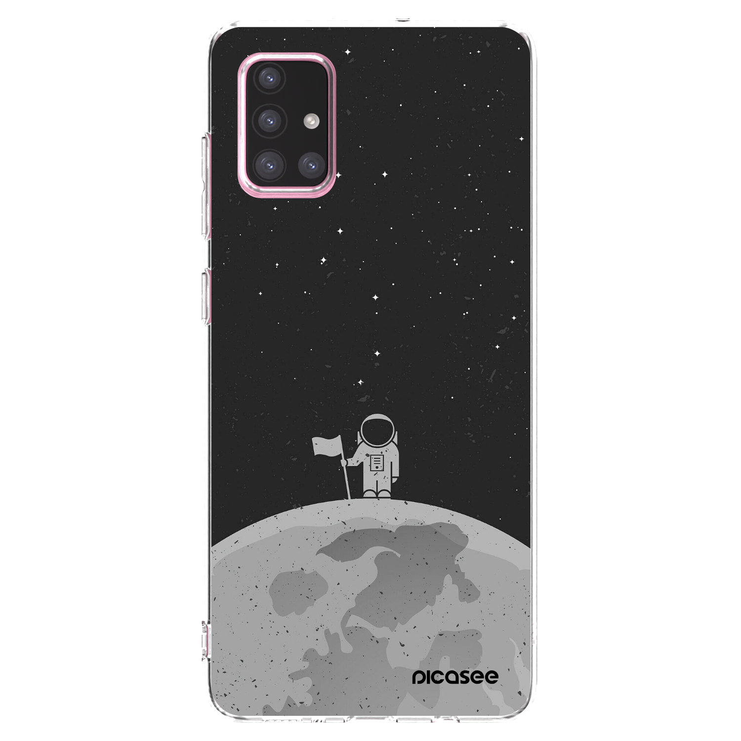 Picasee átlátszó szilikon tok az alábbi mobiltelefonokra Samsung Galaxy A71 A715F - Astronaut