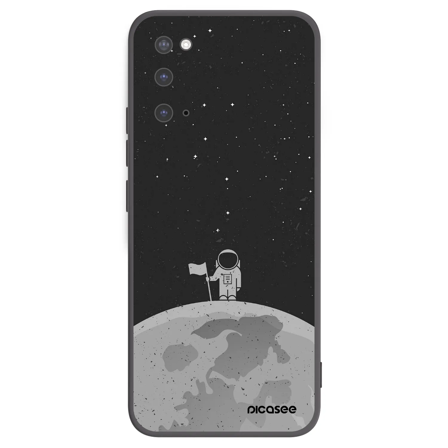 Picasee fekete szilikon tok az alábbi mobiltelefonokra Samsung Galaxy S20 G980F - Astronaut
