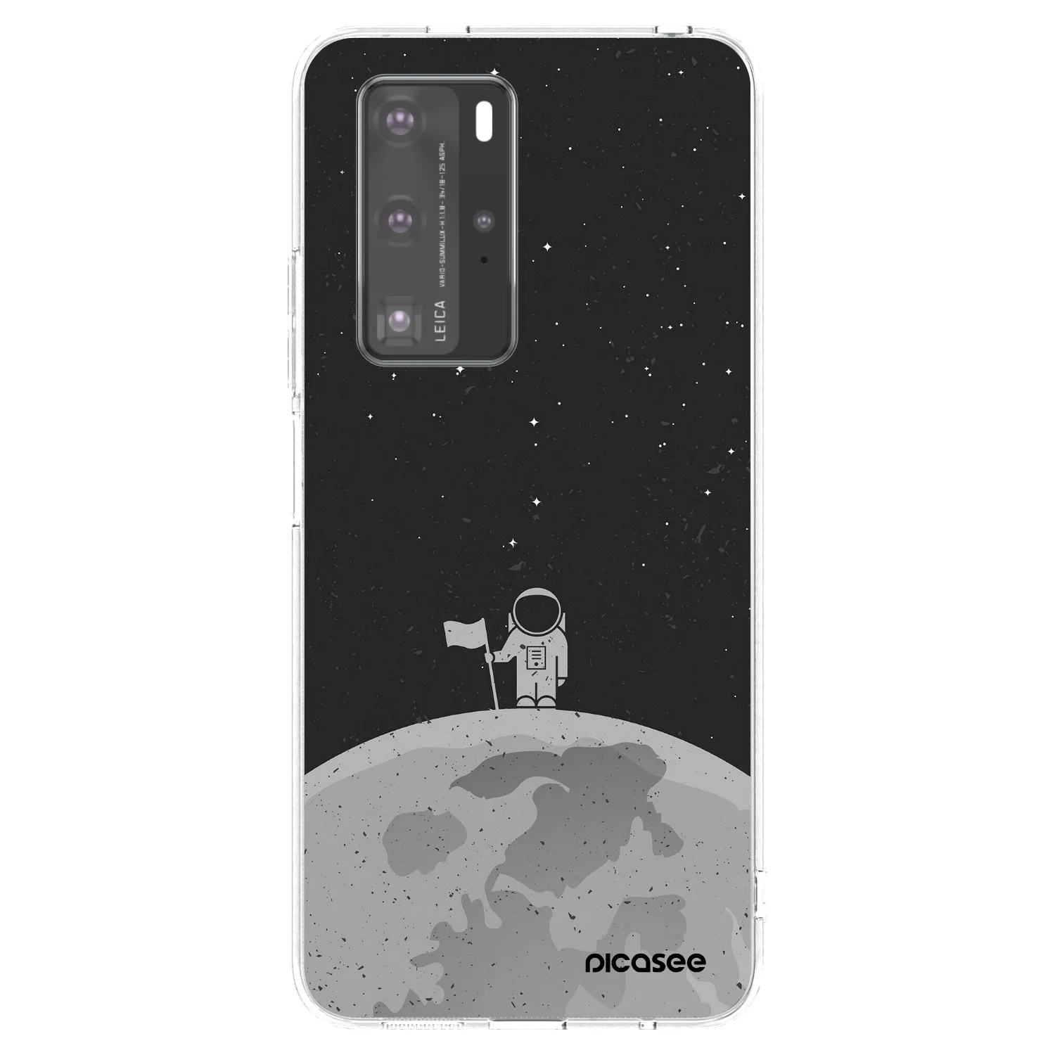Picasee átlátszó szilikon tok az alábbi mobiltelefonokra Huawei P40 Pro - Astronaut