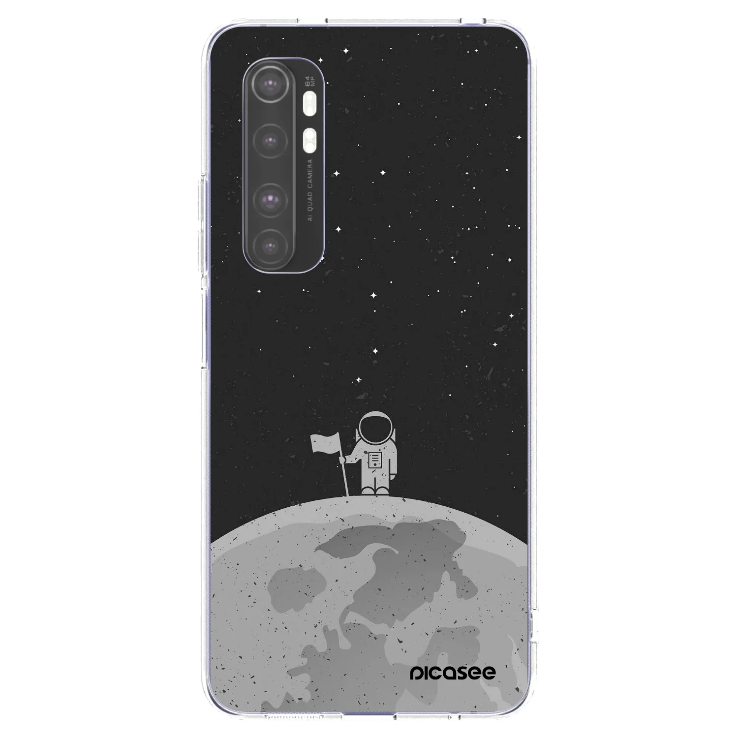 Picasee átlátszó szilikon tok az alábbi mobiltelefonokra Xiaomi Mi Note 10 Lite - Astronaut