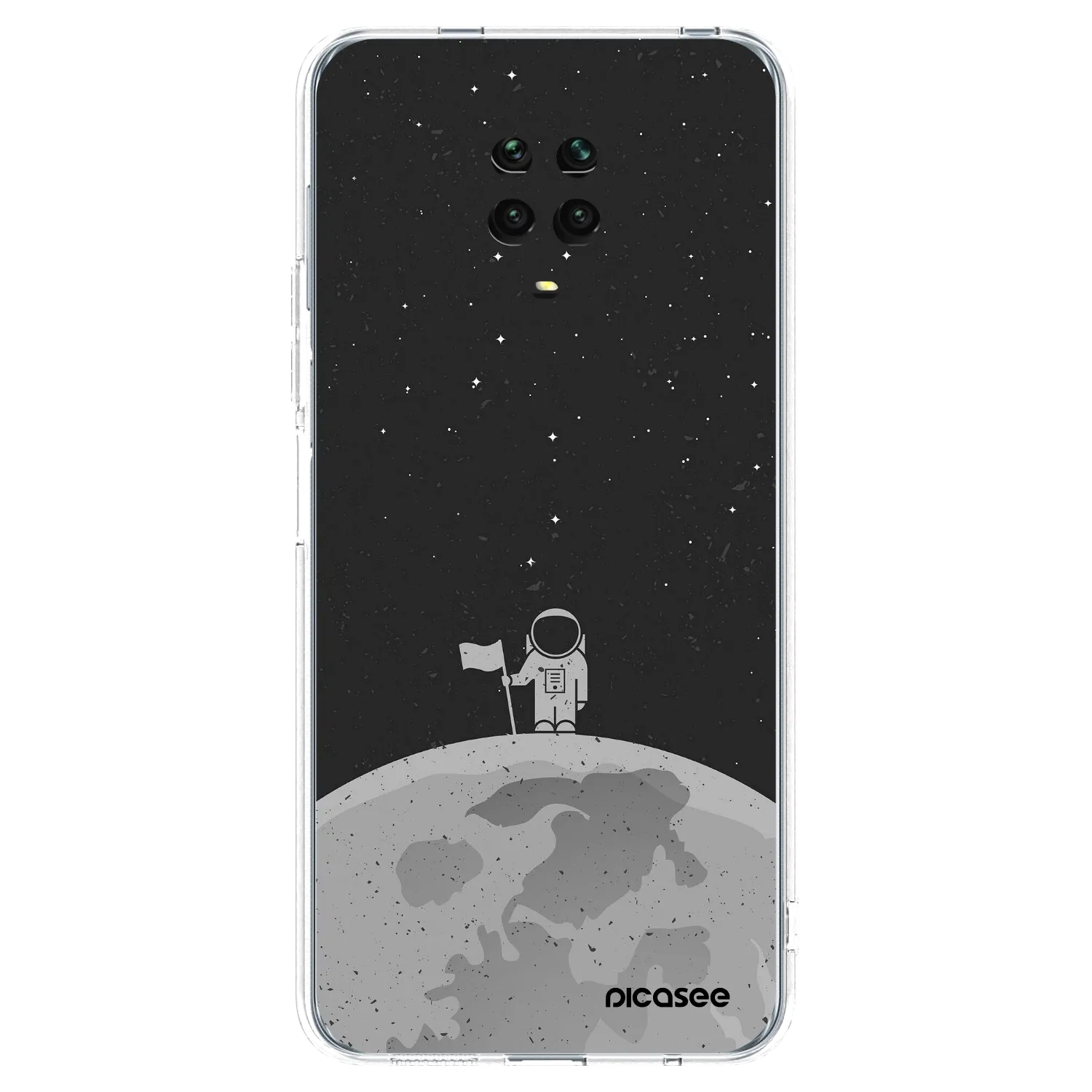 Picasee átlátszó szilikon tok az alábbi mobiltelefonokra Xiaomi Redmi Note 9S - Astronaut