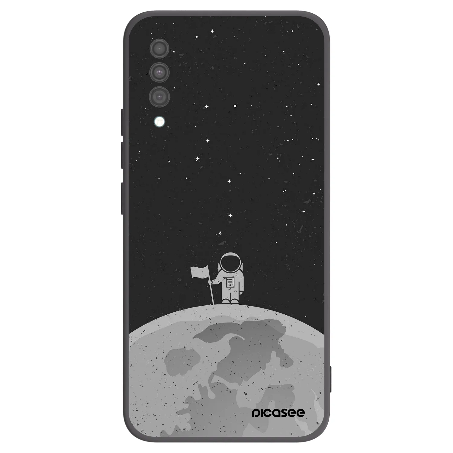 Picasee fekete szilikon tok az alábbi mobiltelefonokra Samsung Galaxy A30s A307F - Astronaut