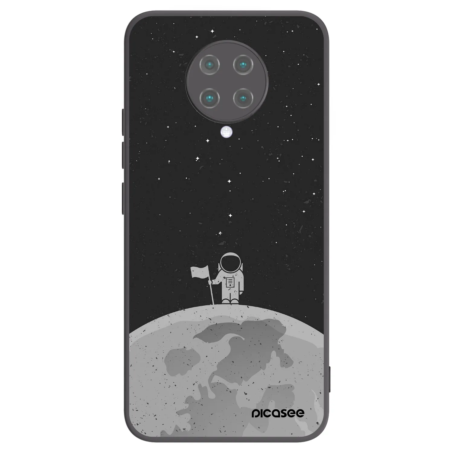 Picasee fekete szilikon tok az alábbi mobiltelefonokra Xiaomi Poco F2 Pro - Astronaut