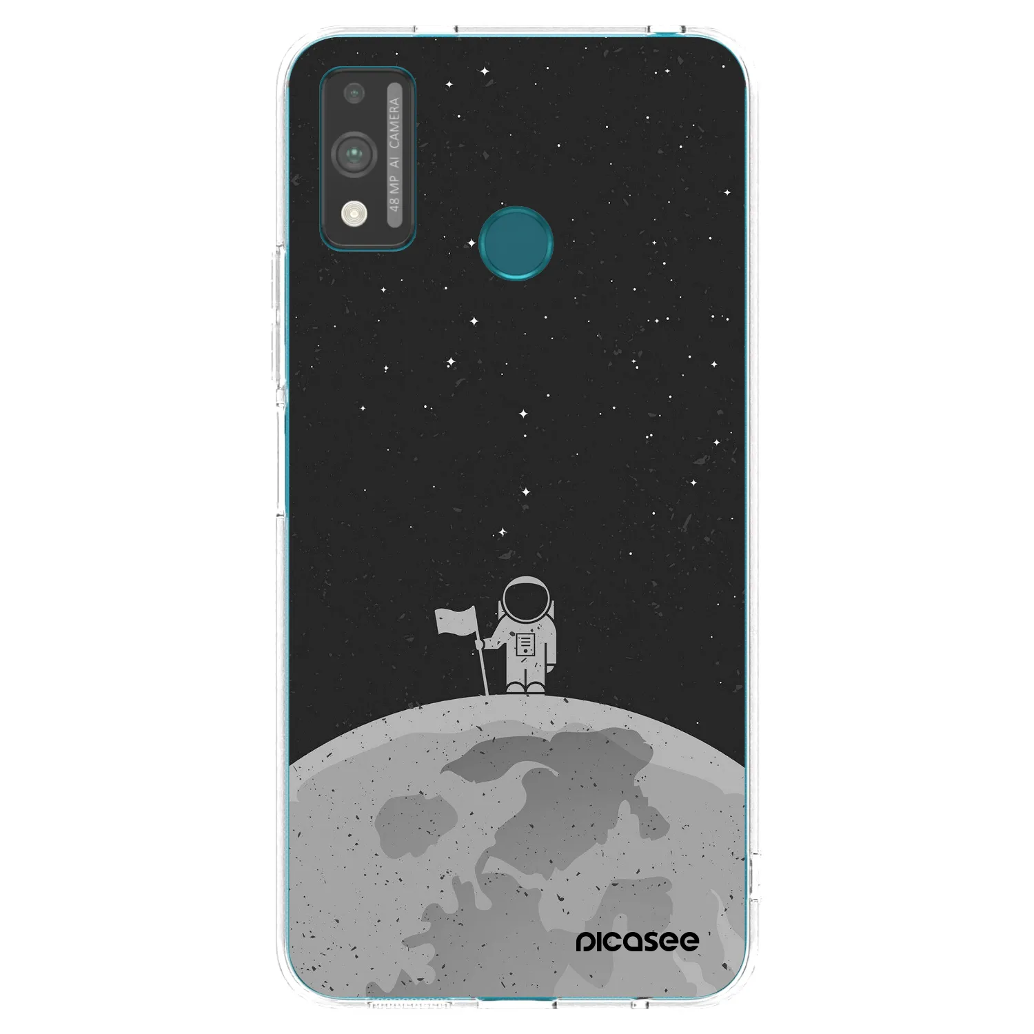 Picasee átlátszó szilikon tok az alábbi mobiltelefonokra Honor 9X Lite - Astronaut