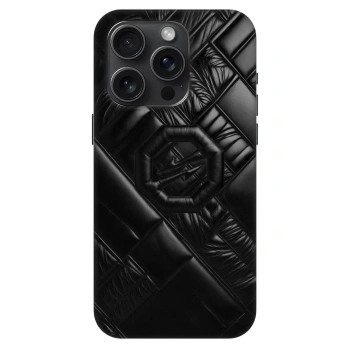 Szilikon tok erre a típusra Apple iPhone 15 Pro - OKTAGON - Puffer Blackout
