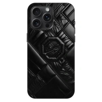 Szilikon tok erre a típusra Apple iPhone 15 Pro Max - OKTAGON - Puffer Blackout