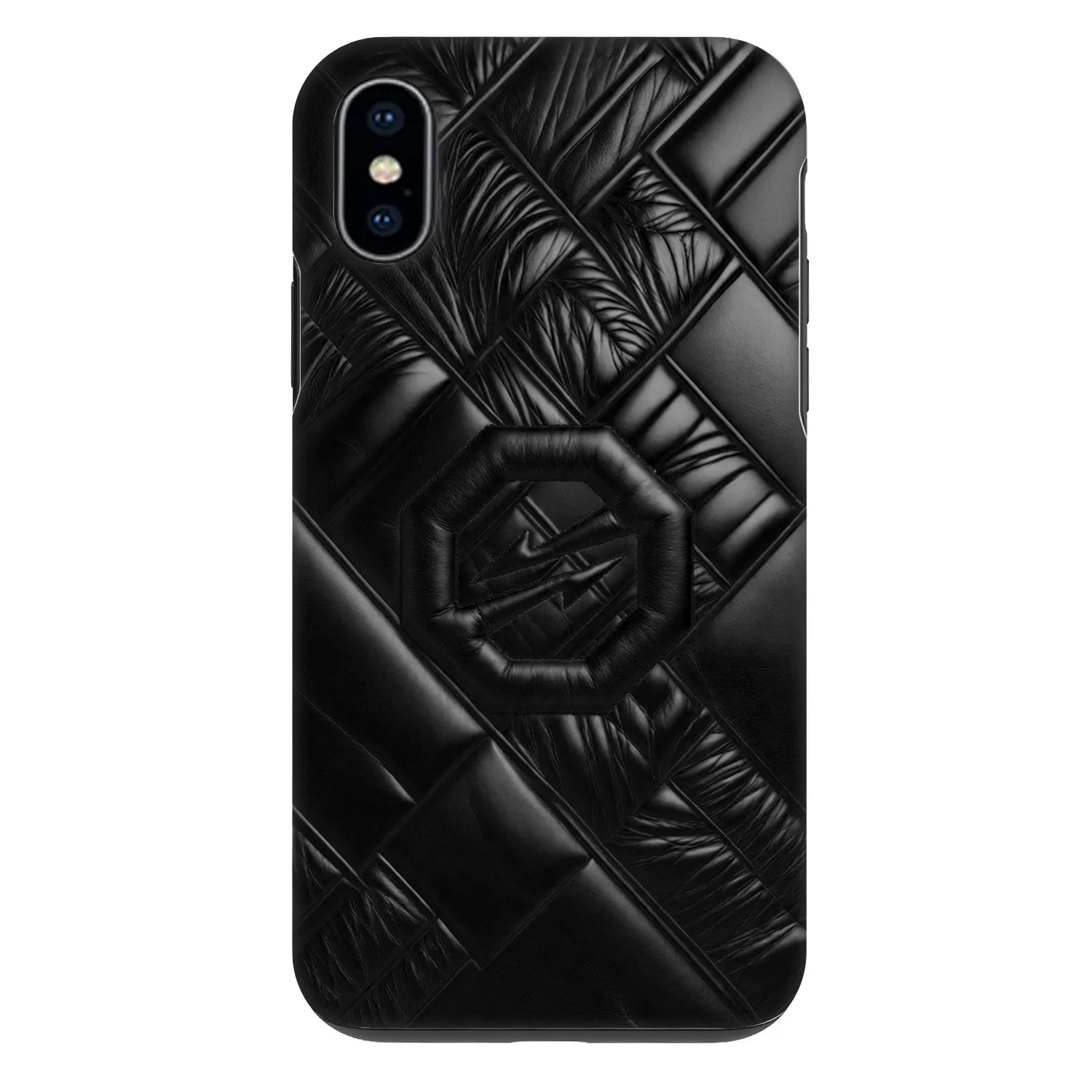 Picasee Fashion Case Apple iPhone X/XS - OKTAGON - Puffer Blackout