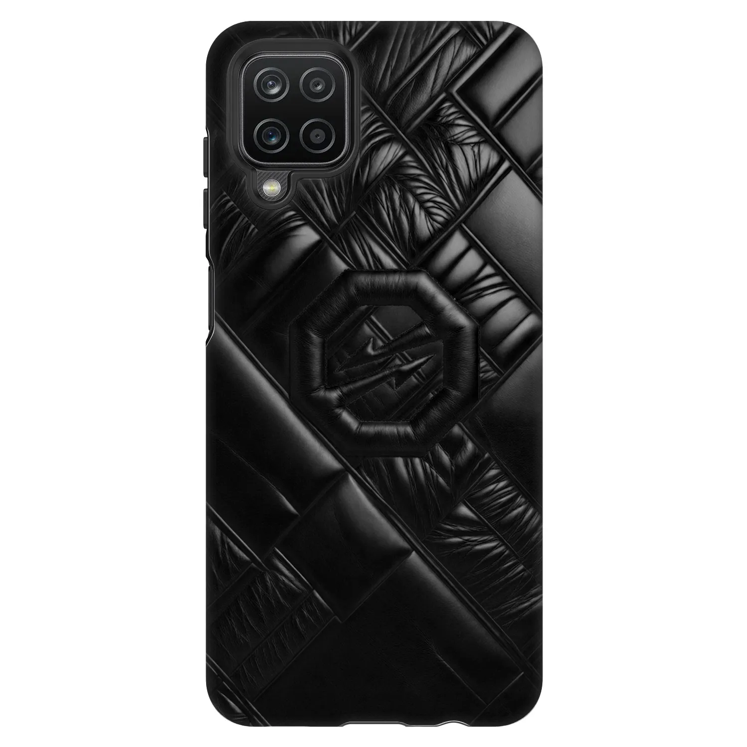 Picasee Fashion Case Samsung Galaxy A12 A125F - OKTAGON - Puffer Blackout